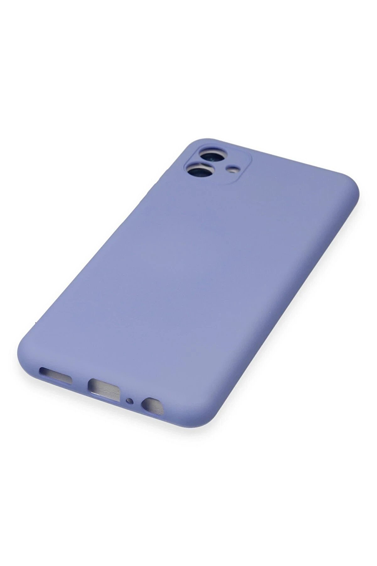 Samsung Galaxy A04E Kılıf Nano İ&ccedil;i̇ Kadi̇fe Si̇li̇kon - Li̇la - Dropx3175-5436