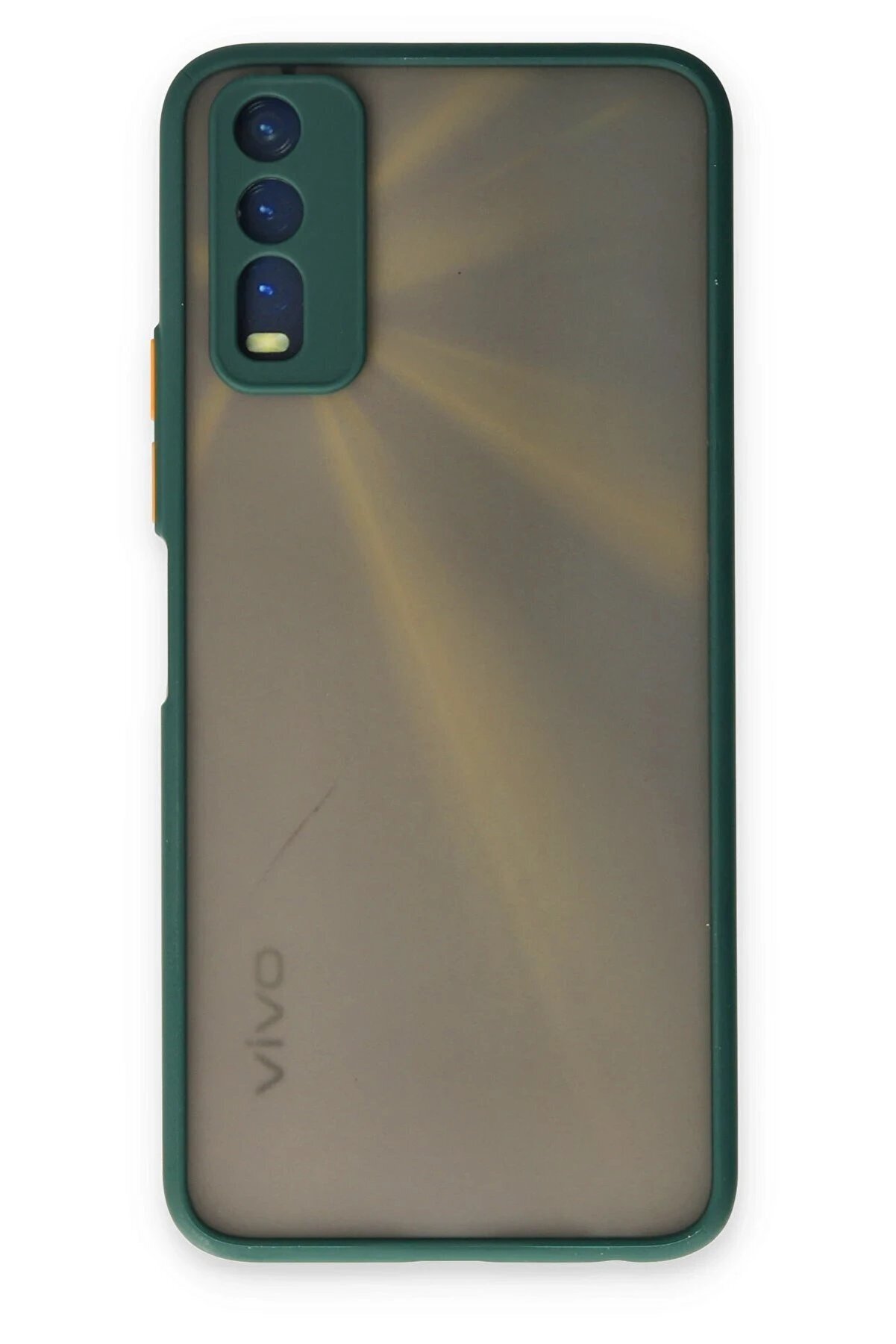 CepteToptan Vivo Y11S Kılıf Montreal Silikon Kapak - Yeşil - DROPX8821-6714