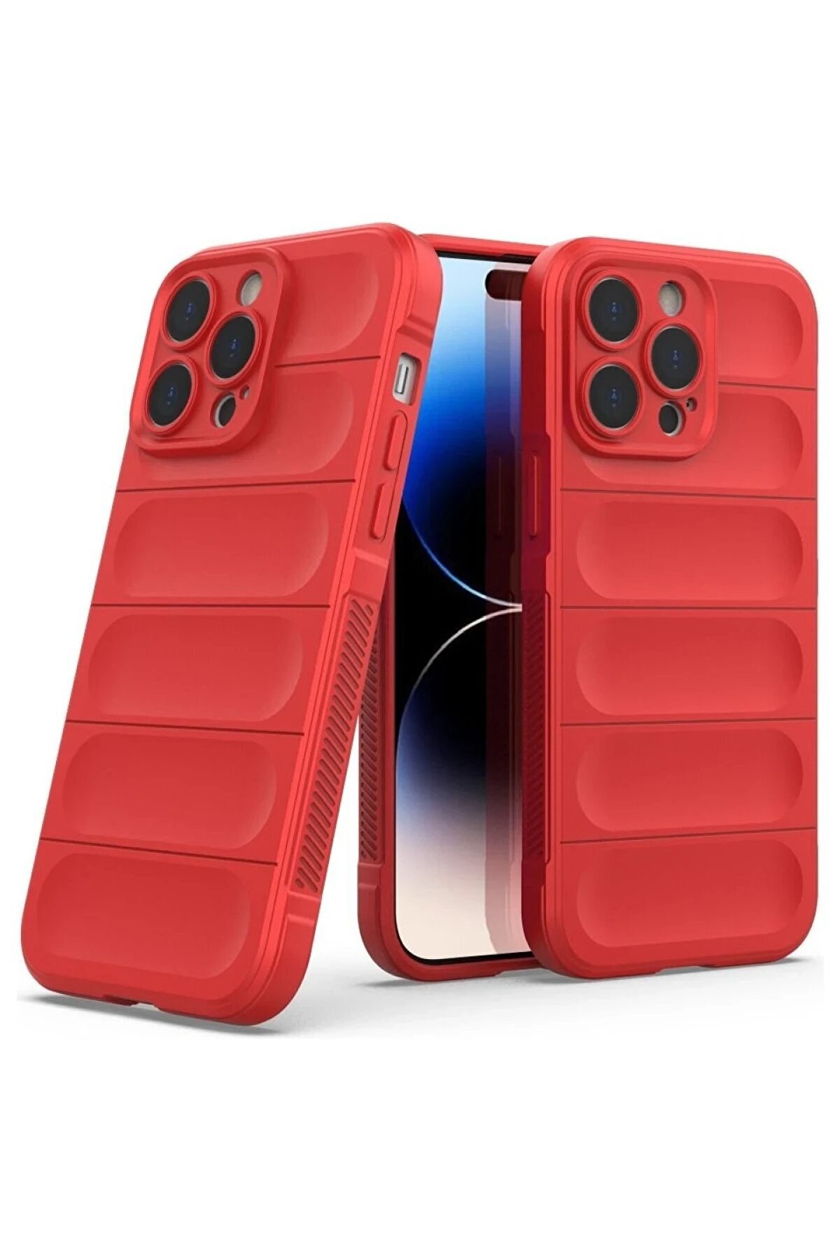 İphone 16 Pro Max Kılıf Opti̇mum Si̇li̇kon - Kırmızı - Dropx3823-5961