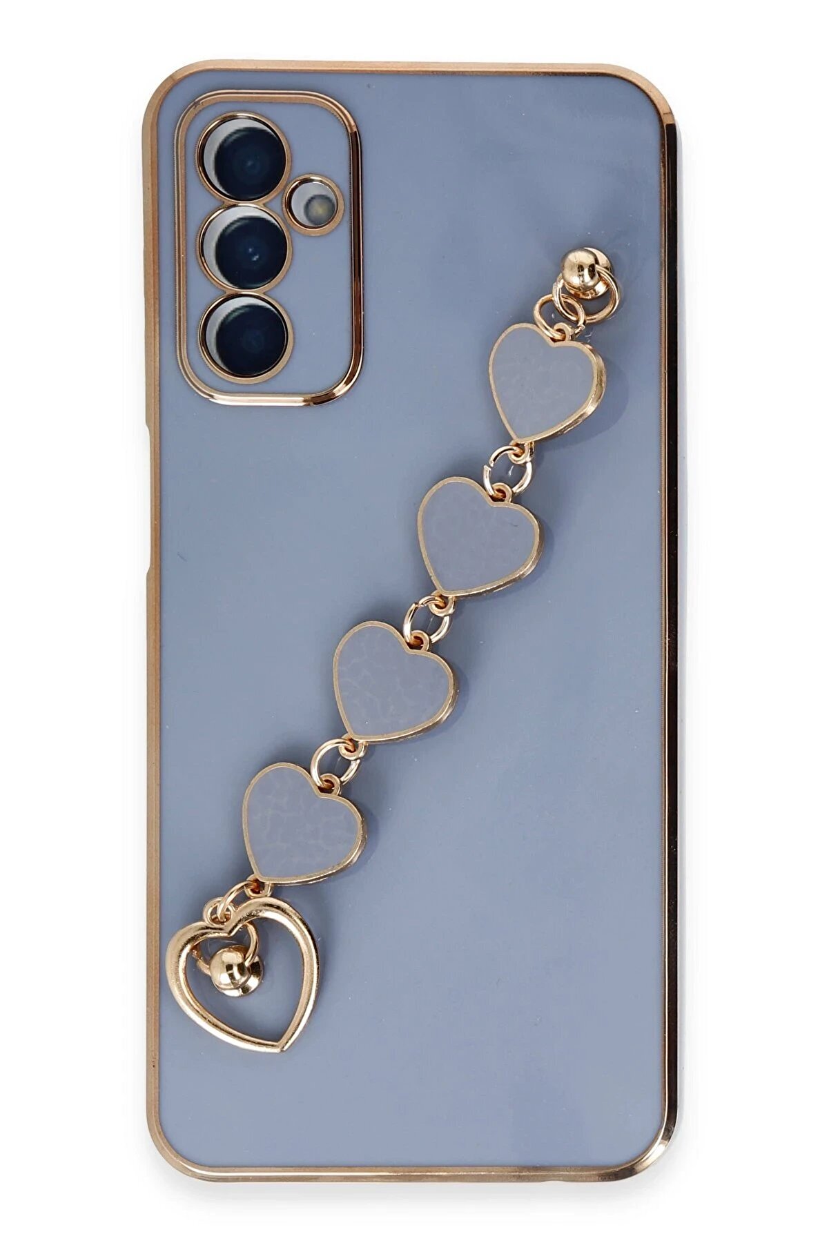 CepteToptan Samsung Galaxy A14 4G Kılıf Esila Silikon - Gri - DROPX5501-6459