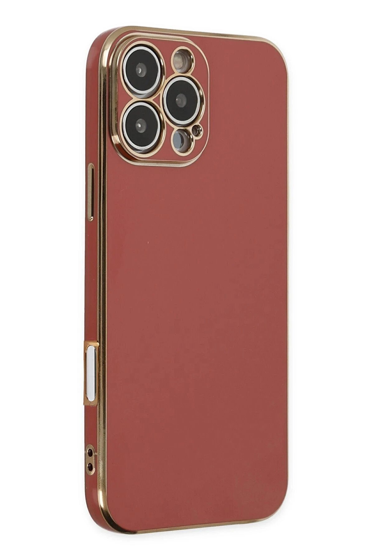 CepteToptan iPhone 16 Pro Kılıf Volet Silikon - Kırmızı - DROPX8298-9235