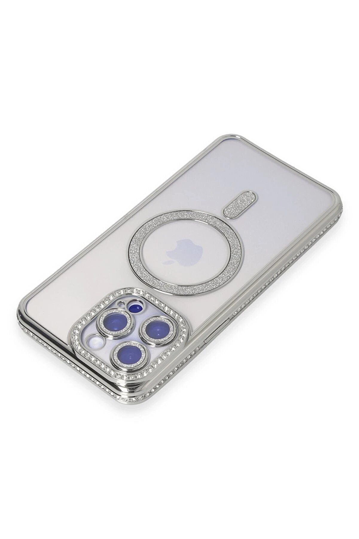 İphone 14 Pro Kılıf Joke Si̇mli̇ Magneti̇csafe Kılıf - Gümüş - Dropx9544-5029