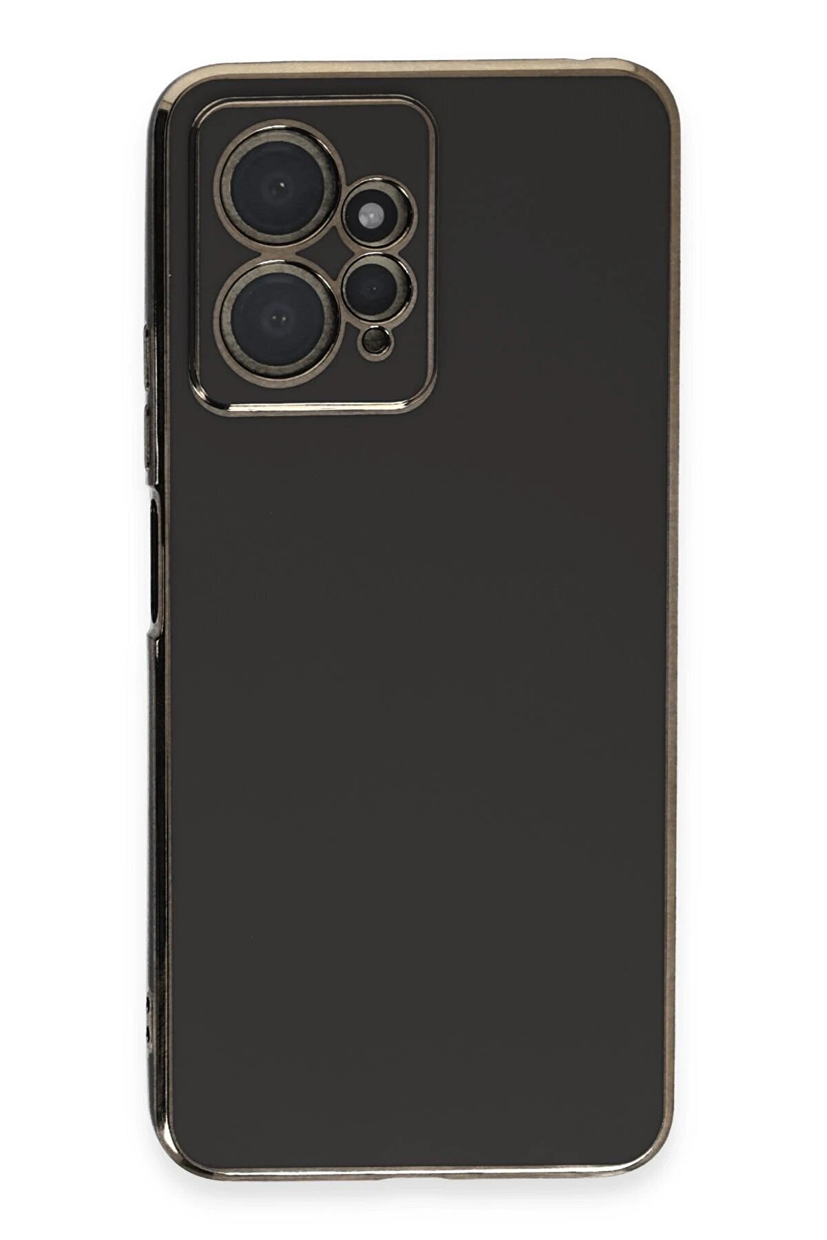 CepteToptan Xiaomi Redmi Note 12 4G Kılıf Volet Silikon - Siyah - DROPX6930-2624