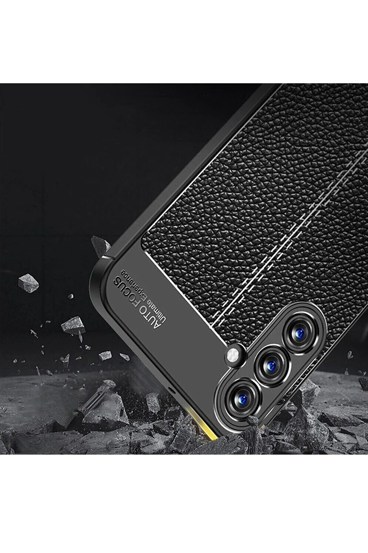 Samsung Galaxy A15 4G Kılıf Auto Focus Kapak - Si̇yah - Dropx2137-9611