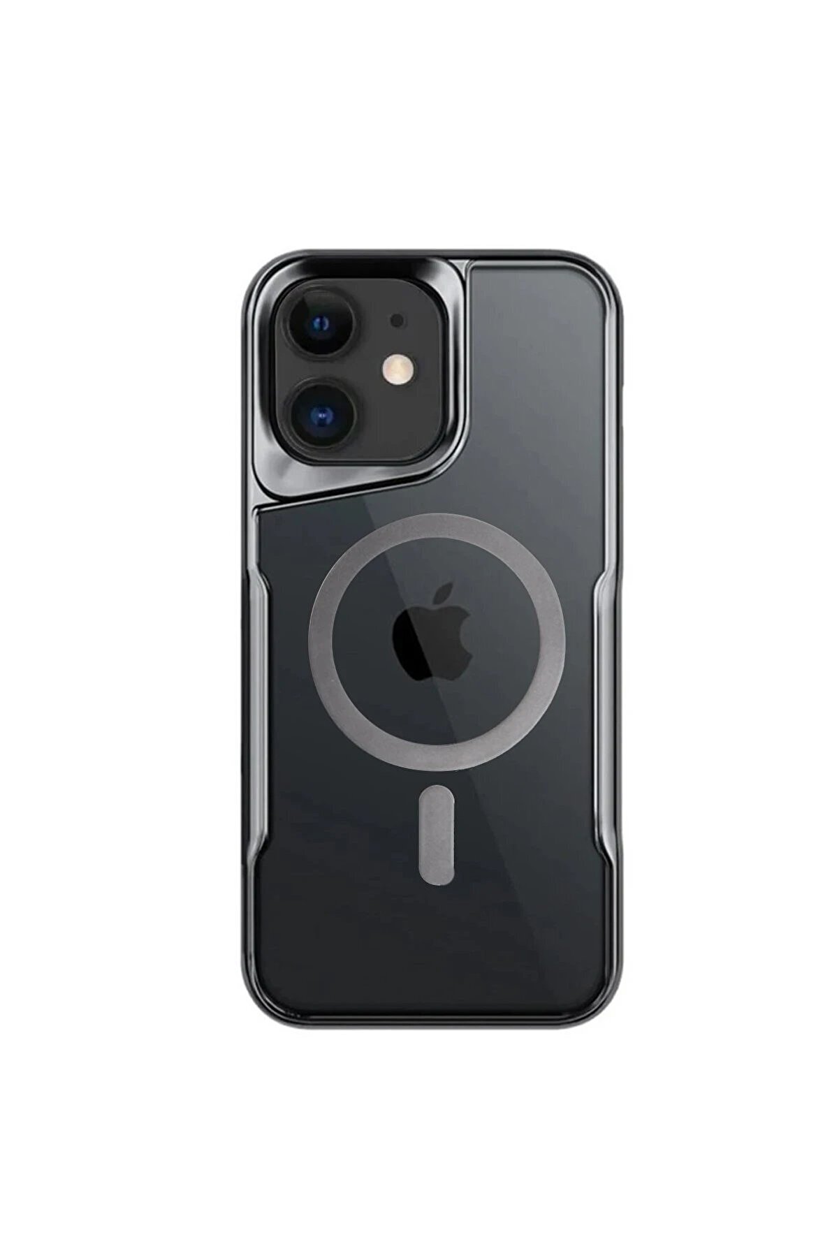 CepteToptan iPhone 11 Kılıf Boyi Magsafe Silikon Kapak - Titan Gri - DROPX9859-4225