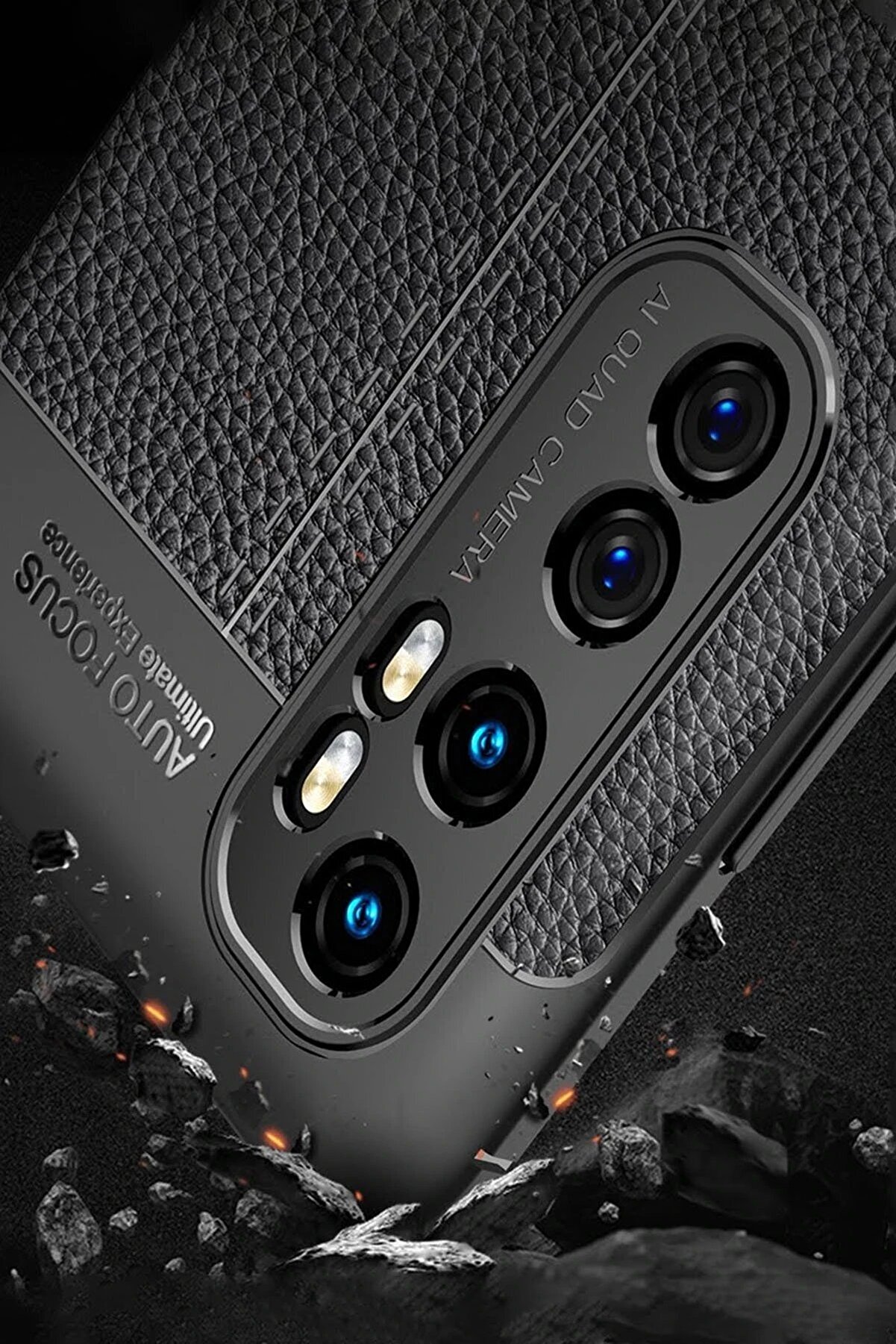 Xi̇aomi̇ Mi̇ Note 10 Li̇te Kılıf Auto Focus Kapak - Kırmızı - Dropx8366-6874