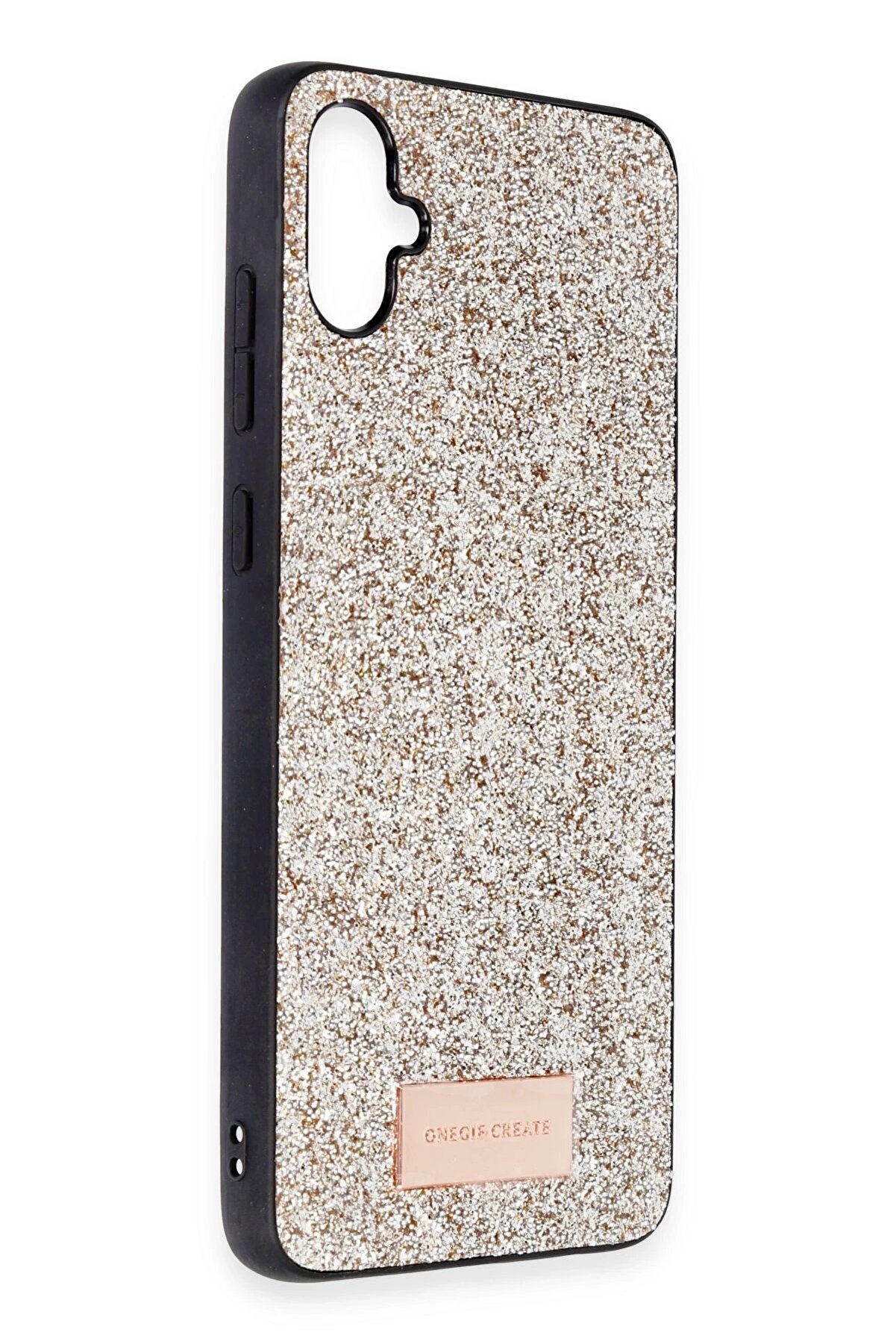 Samsung Galaxy A05 Bri̇ght Si̇mli̇ Kapak - Gold - Dropx8820-8495