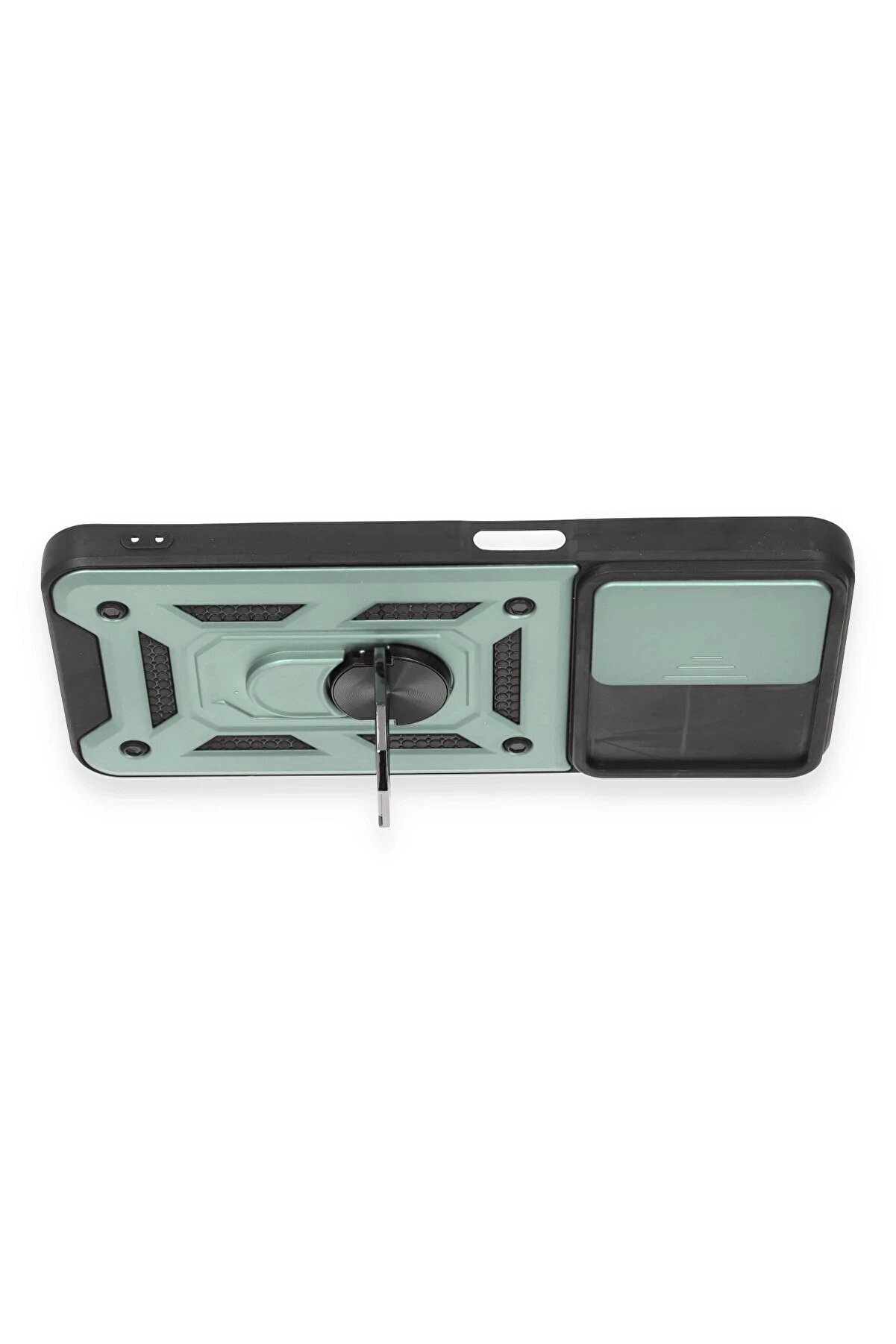 Realme C35 Kılıf Pars Lens Yüzüklü Si̇li̇kon - Yeşi̇l - Brh027993-5269
