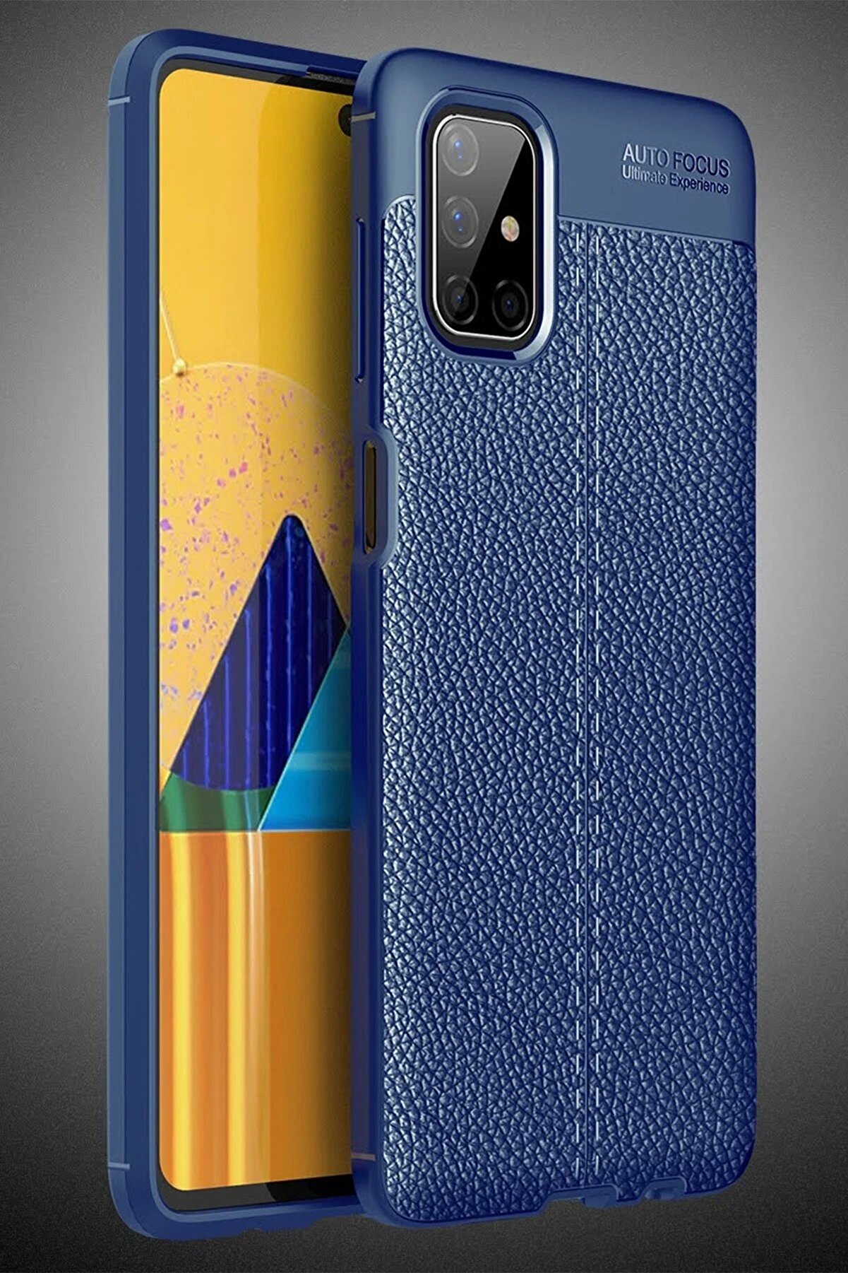 Samsung Galaxy M51 Kılıf Auto Focus Kapak - Laci̇vert - Dropx3158-9912