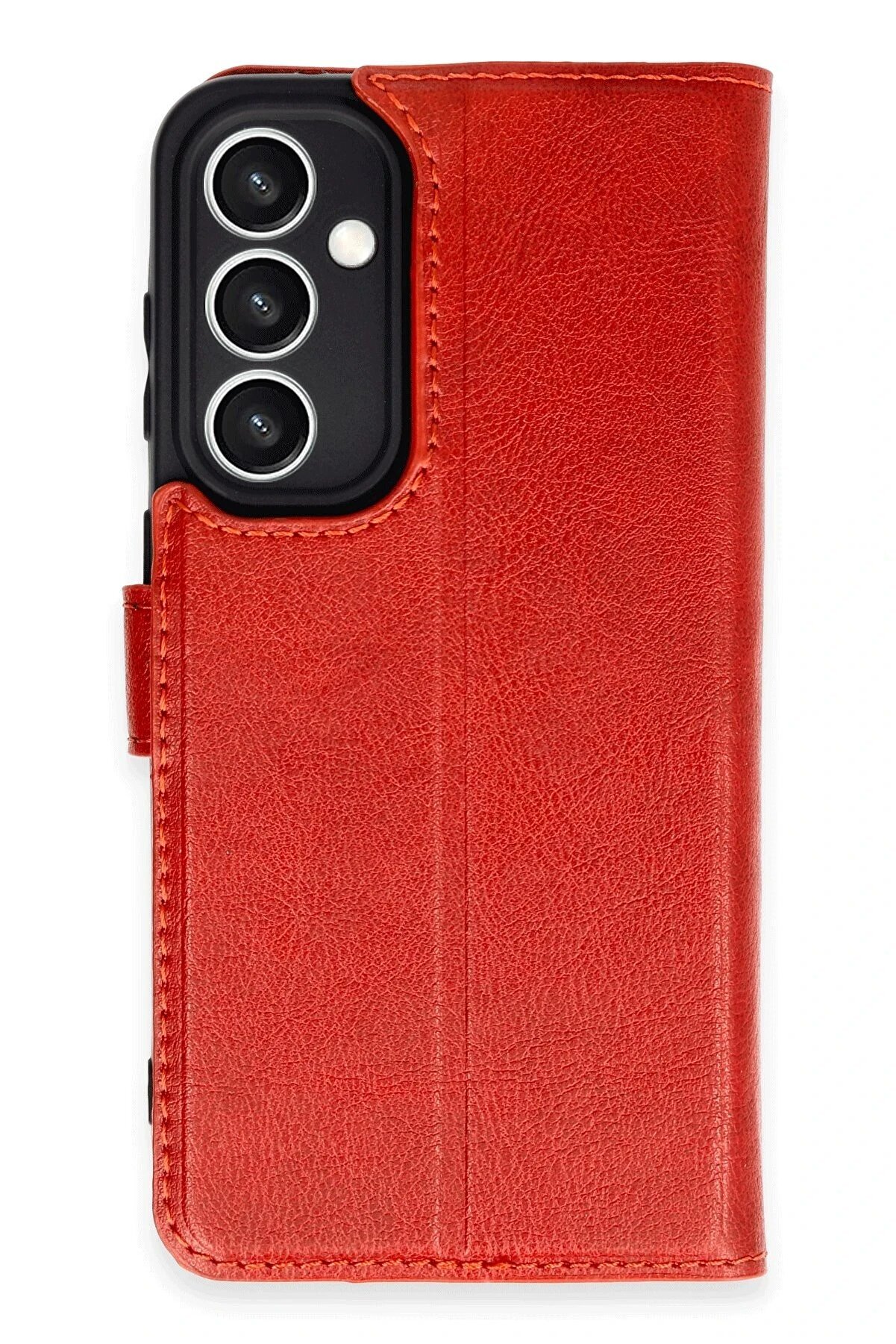 CepteToptan Samsung Galaxy S23 FE Kılıf Trend S Plus Kapaklı Kılıf - Kırmızı - DROPX3144-7150