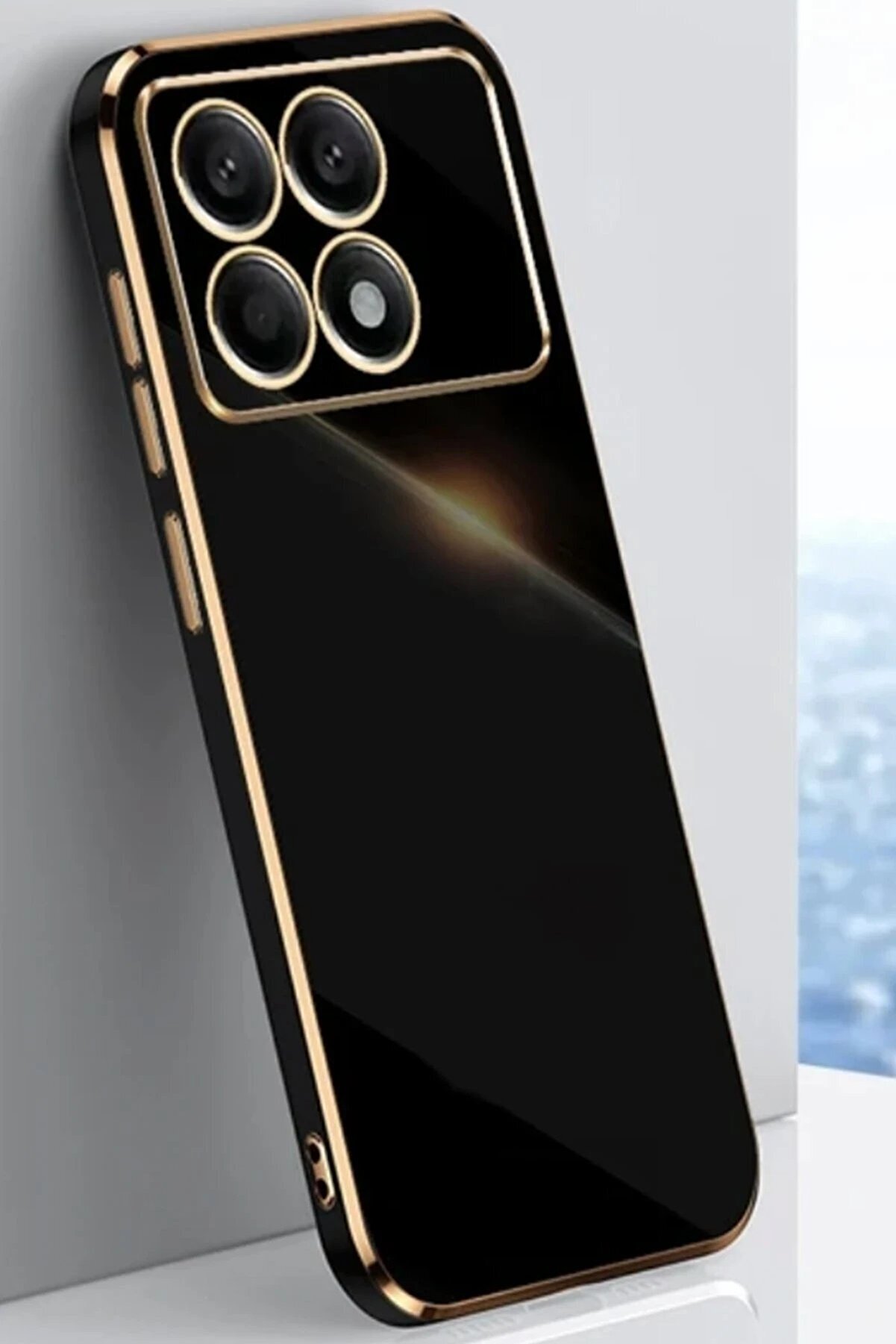 Xi̇aomi̇ Poco X6 Pro Kılıf Volet Si̇li̇kon - Si̇yah - Dropx5112-1925