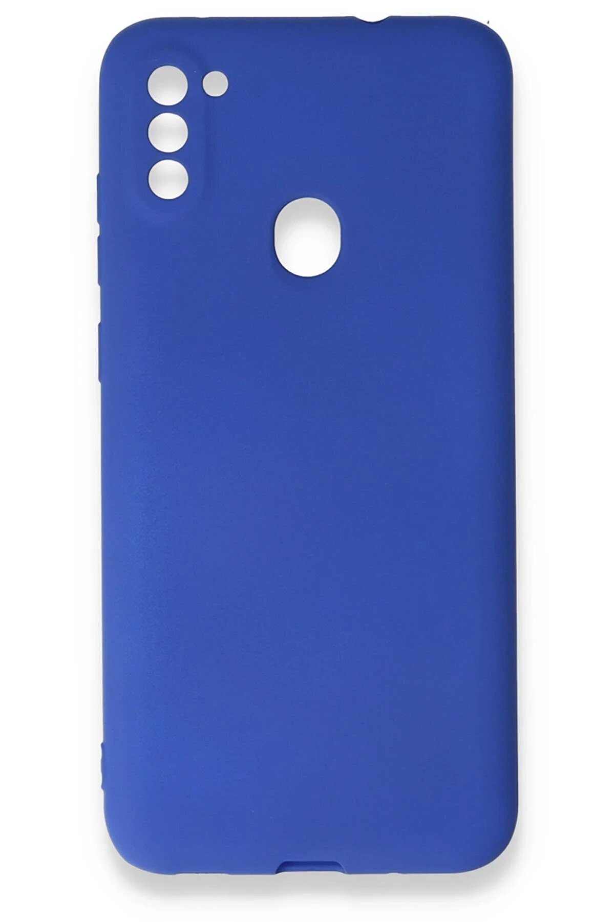 CepteToptan Samsung Galaxy A11 Kılıf First Silikon - Lacivert - DROPX2185-9344