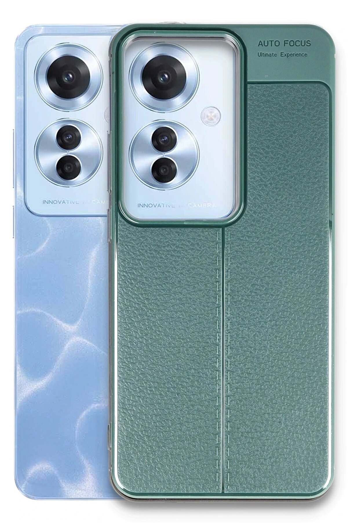 Oppo Reno 11F Kılıf Auto Focus Kapak - Koyu Yeşi̇l - Dropx6673-2262