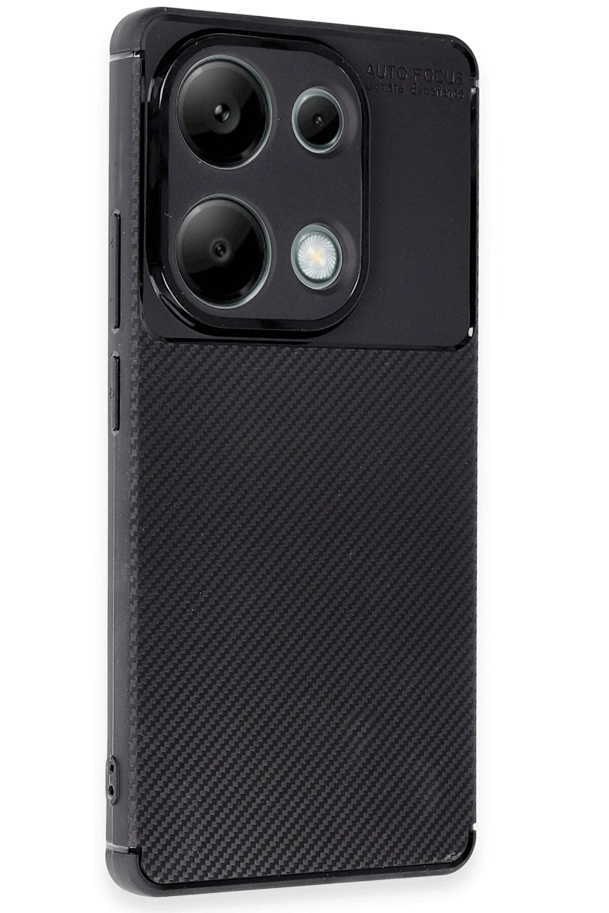 Xi̇aomi̇ Redmi̇ Note 13 Pro 4G Kılıf Auto Focus Karbon Kapak - Si̇yah - Dropx8782-8726
