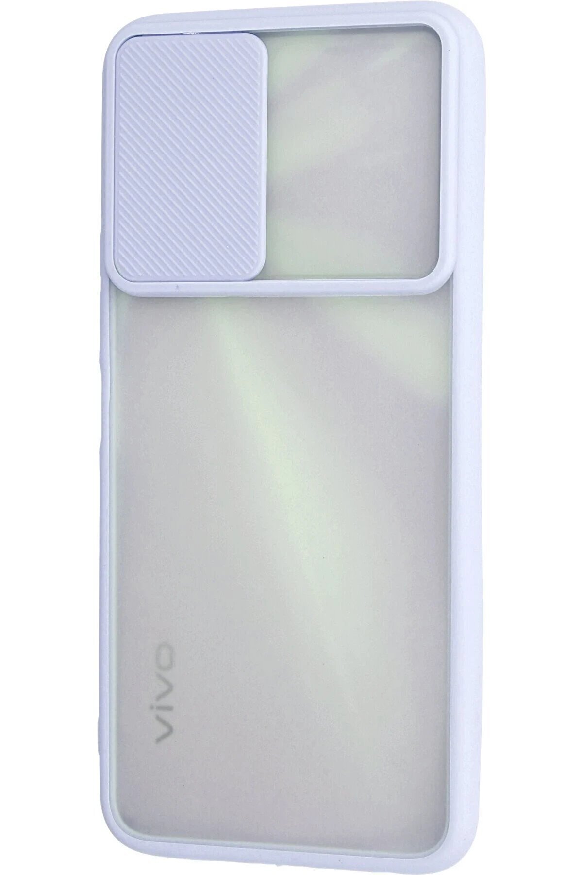 Vi̇vo Y11S Kılıf Palm Buzlu Kamera S&uuml;rg&uuml;l&uuml; Si̇li̇kon - Li̇la - Dropx6102-5861