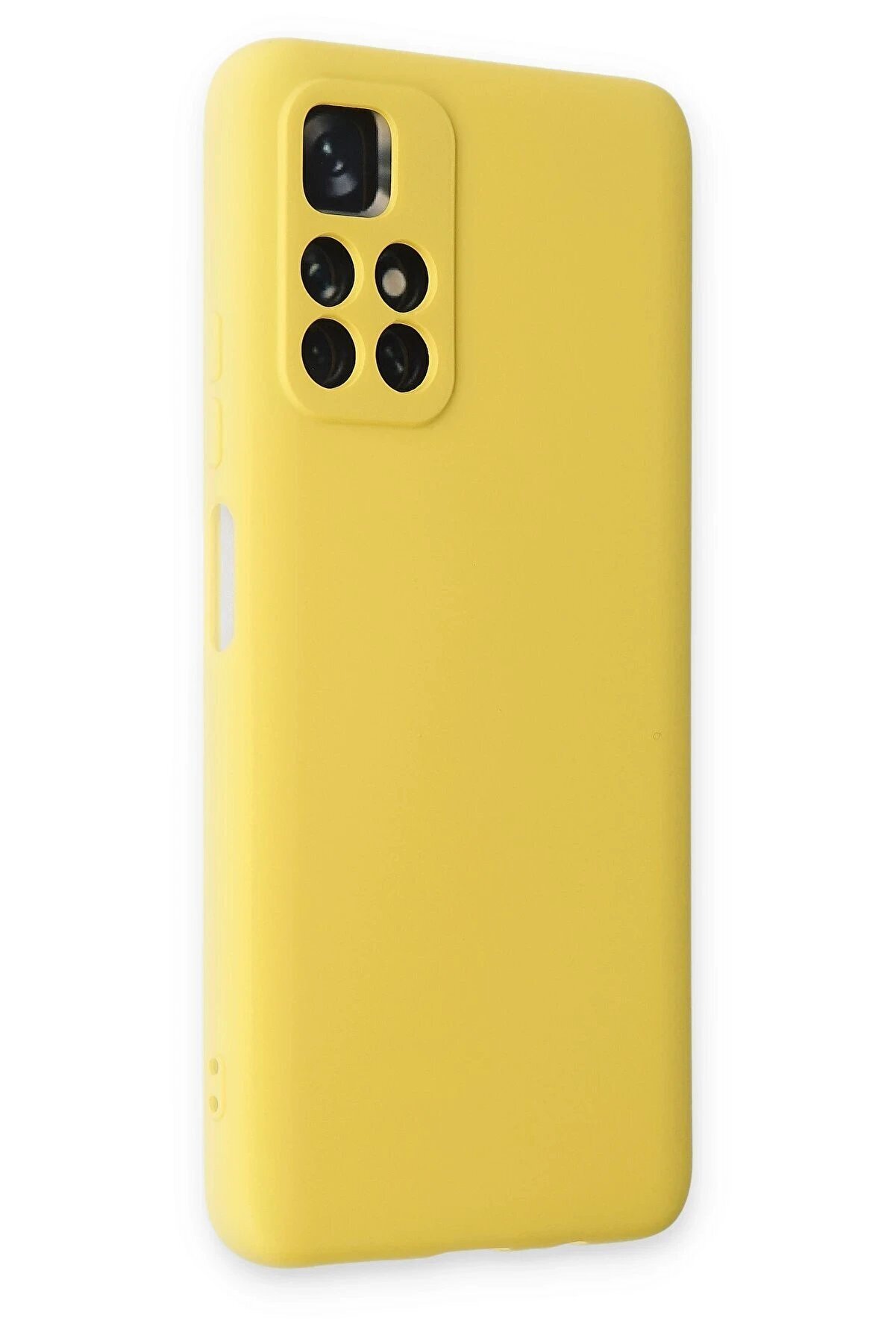 Xi̇aomi̇ Redmi̇ Note 11T Kılıf Nano İçi̇ Kadi̇fe Si̇li̇kon - Sarı - Dropx8356-8163