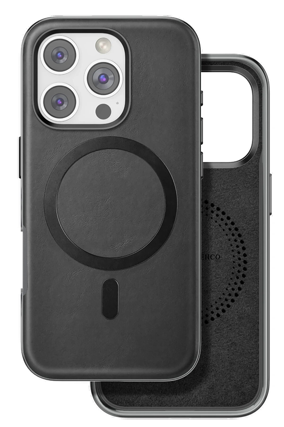 CepteToptan iPhone 16 Pro Puskas Magsafe Kapak - Siyah - DROPX7093-3948