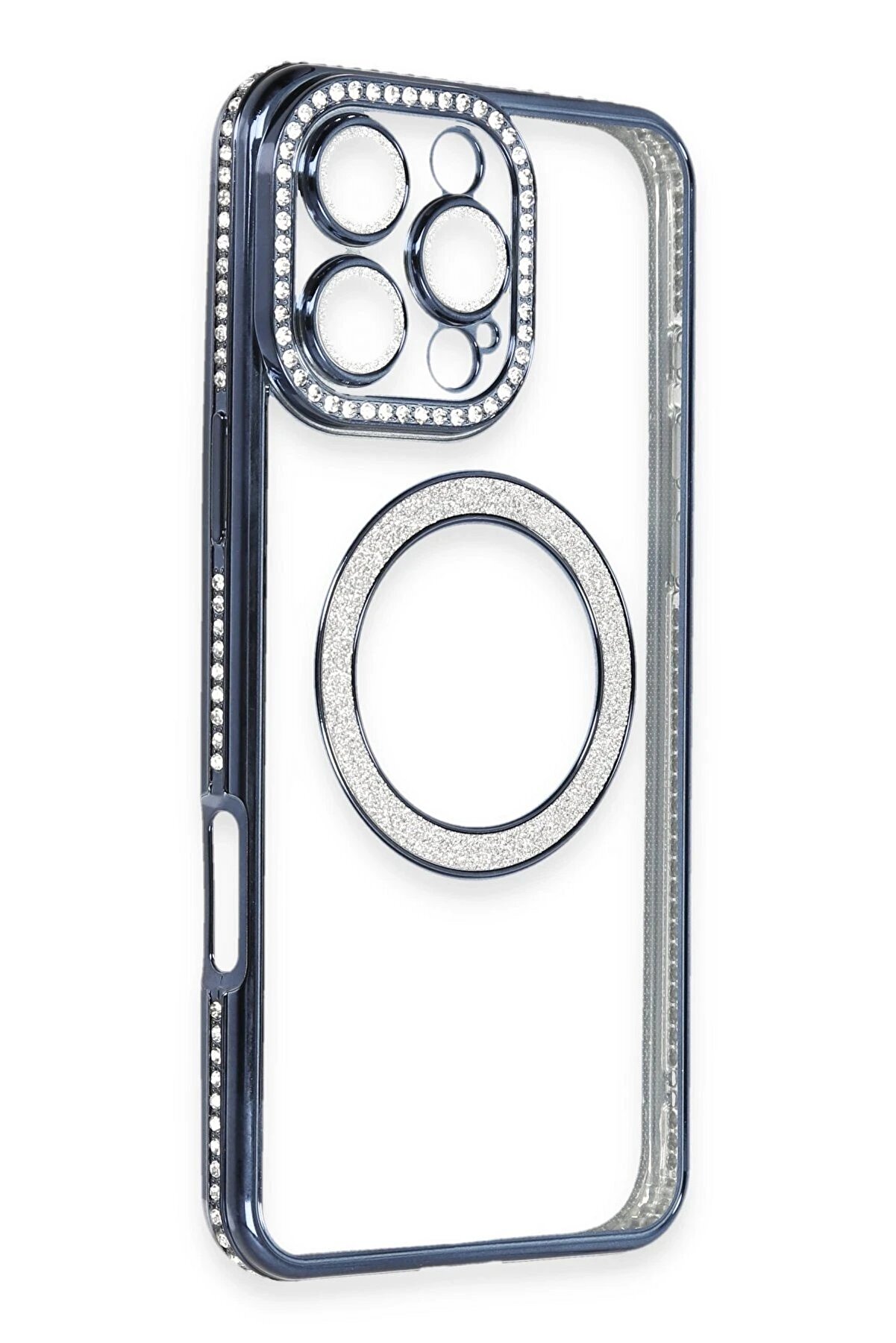 İphone 16 Pro Kılıf Joke Si̇mli̇ Magneti̇csafe Kılıf - Laci̇vert - Dropx8330-5823