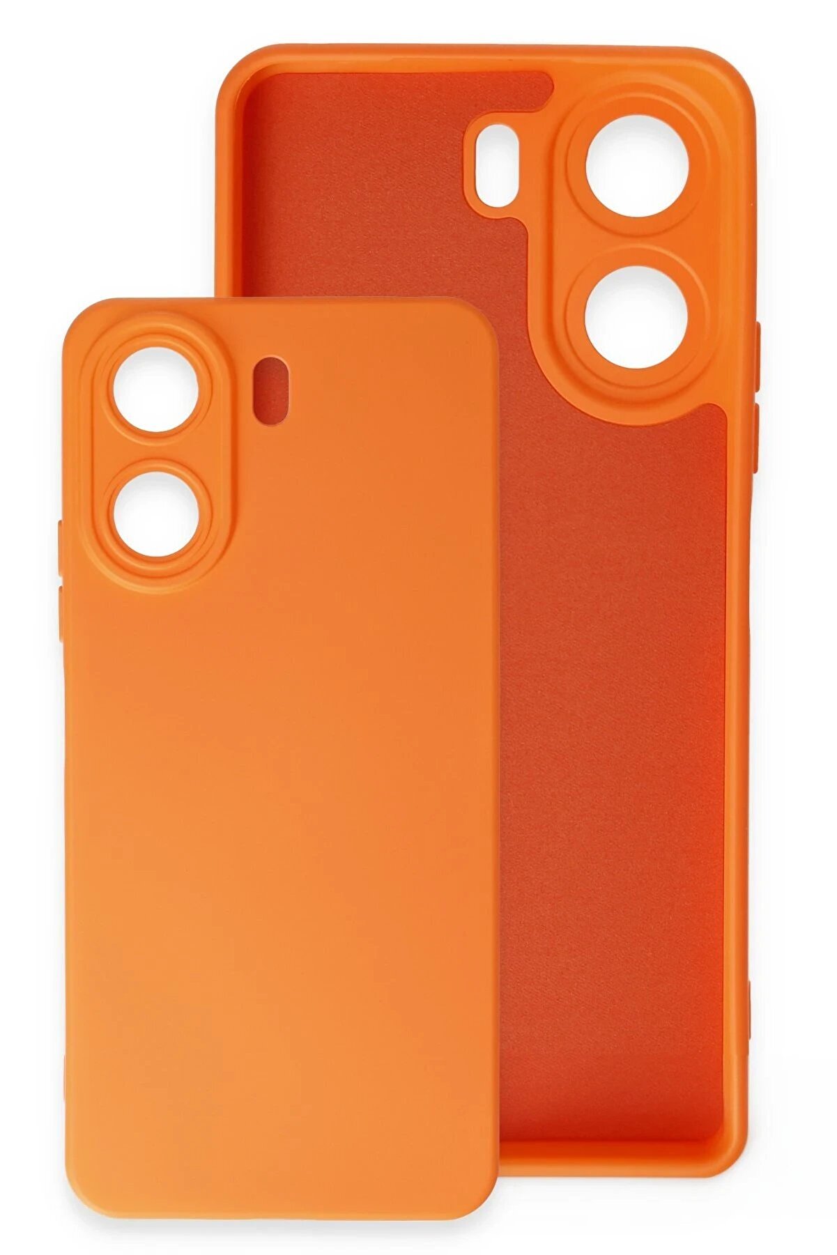 Xi̇aomi̇ Redmi̇ 13C Kılıf Nano İçi̇ Kadi̇fe Si̇li̇kon - Kırmızı - Dropx4915-6092