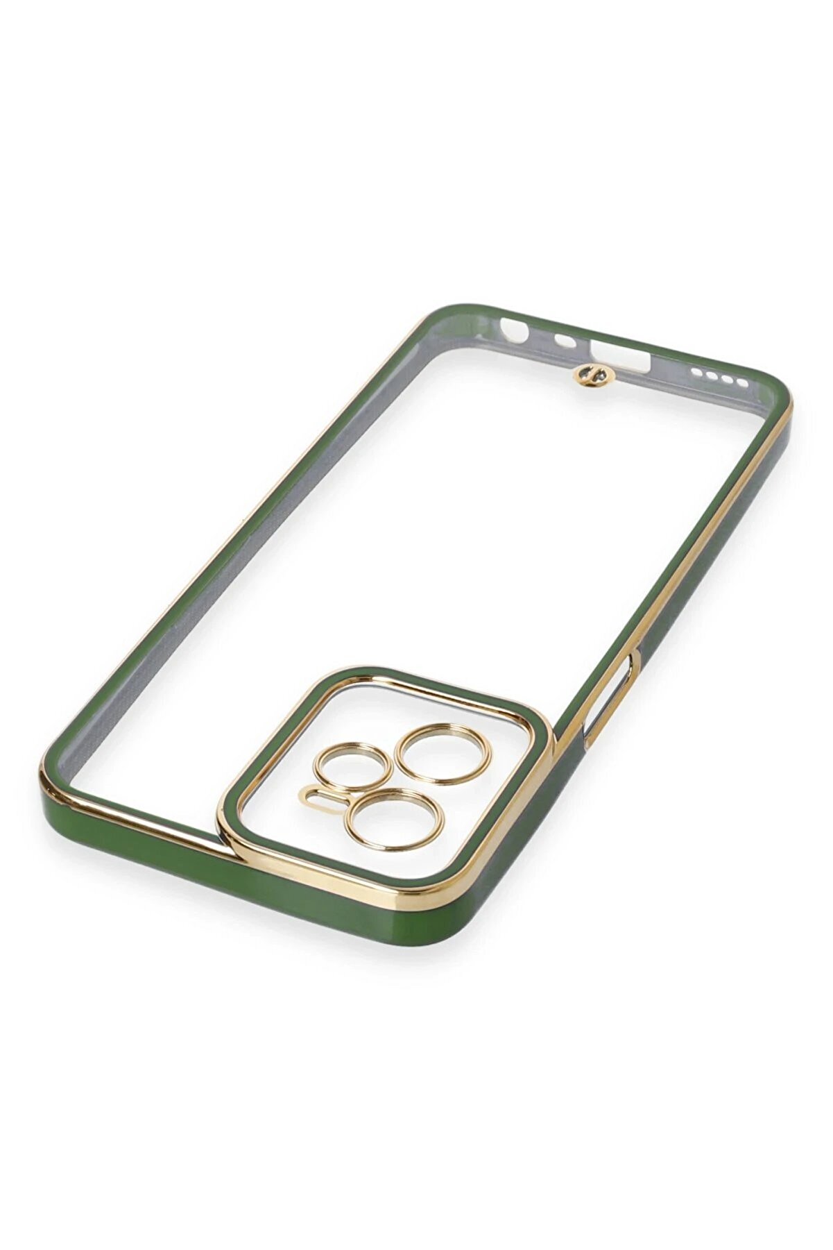 Realme C35 Kılıf Li̇va Lens Si̇li̇kon - Yeşi̇l - Dropx2075-1483