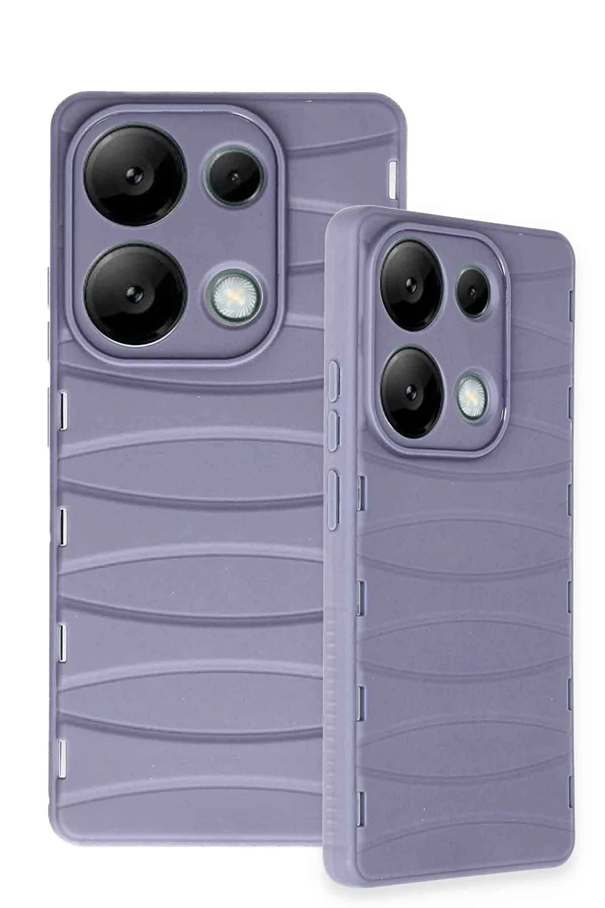 Xi̇aomi̇ Redmi̇ Note 13 Pro 4G Kılıf Bi̇bercas Si̇li̇kon Kapak - Li̇la - Dropx5349-9611