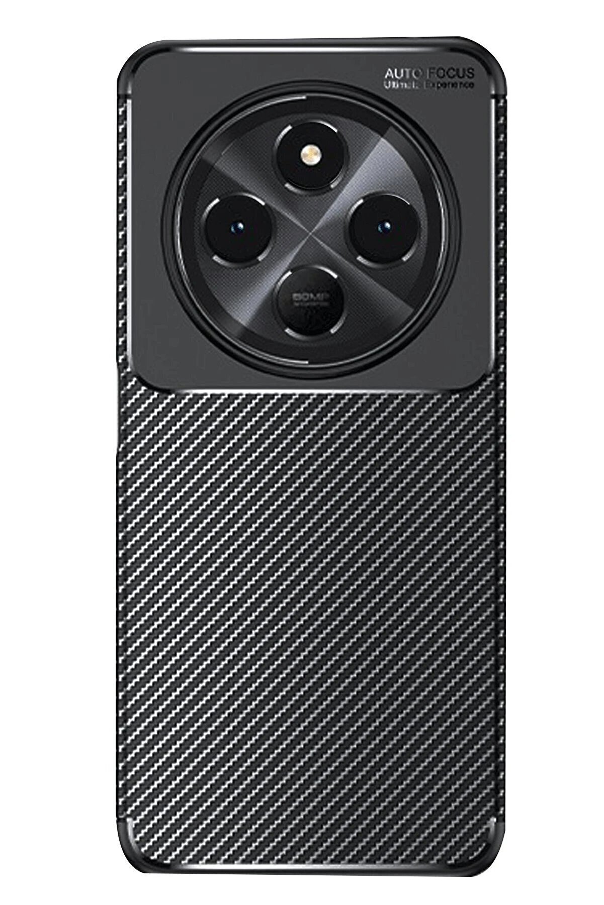 CepteToptan Xiaomi Redmi 14C Kılıf Auto Focus Karbon Kapak - Siyah - DROPX3743-5391