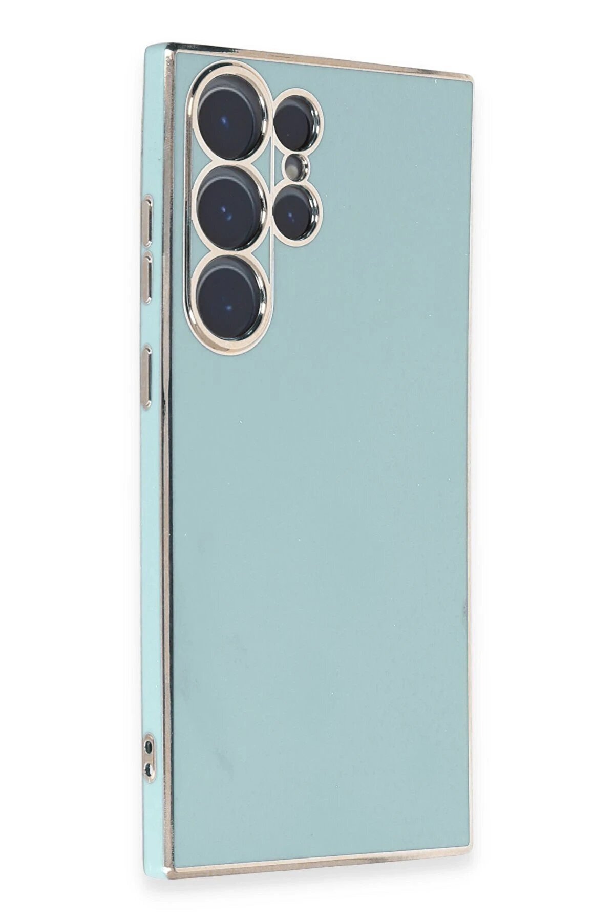 Samsung Galaxy S23 Ultra Kılıf Volet Si̇li̇kon - Açık Yeşi̇l - Dropx4401-8888