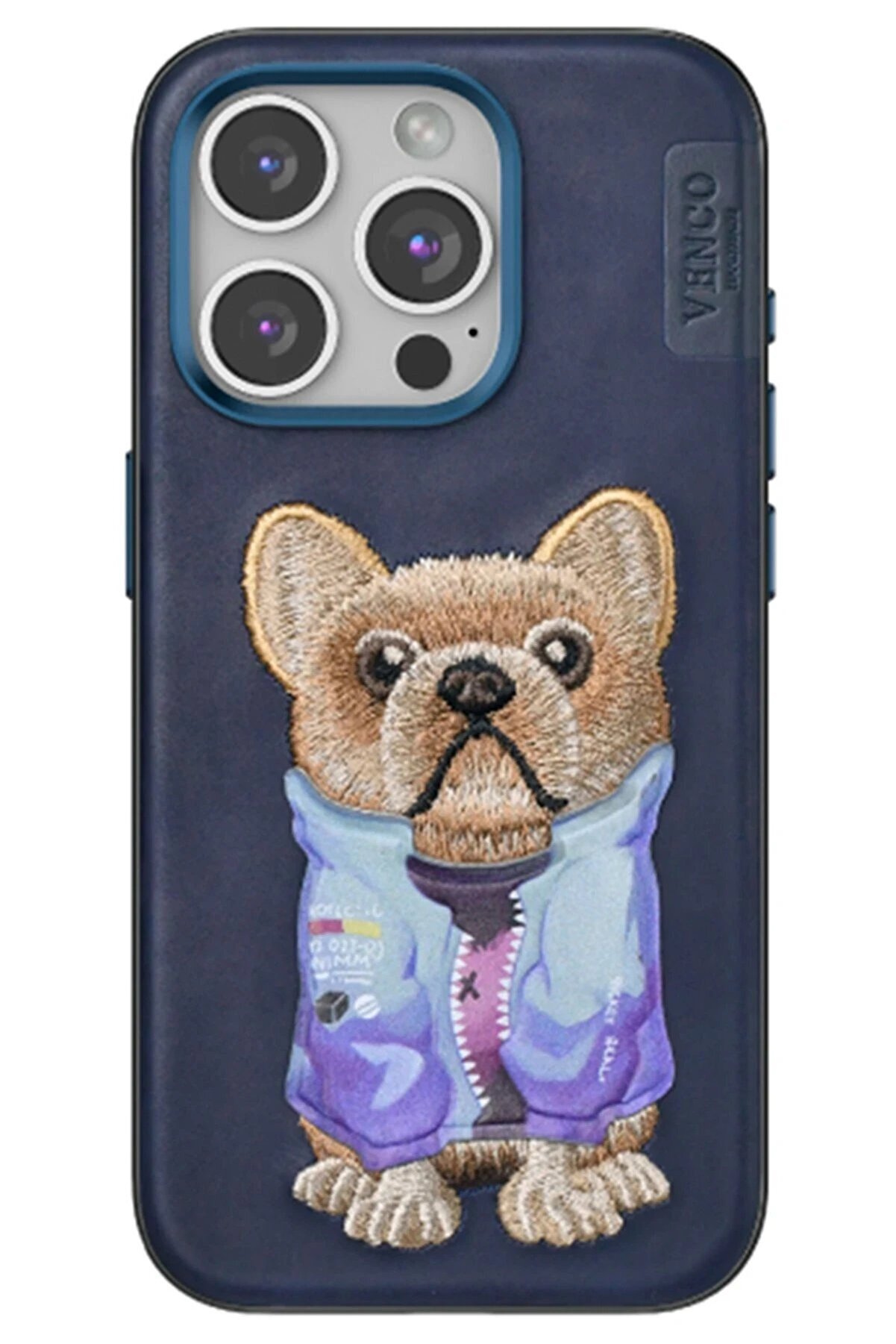 CepteToptan iPhone 15 Pro Max Cute Desenli Kapak - Lacivert - DROPX2913-3358