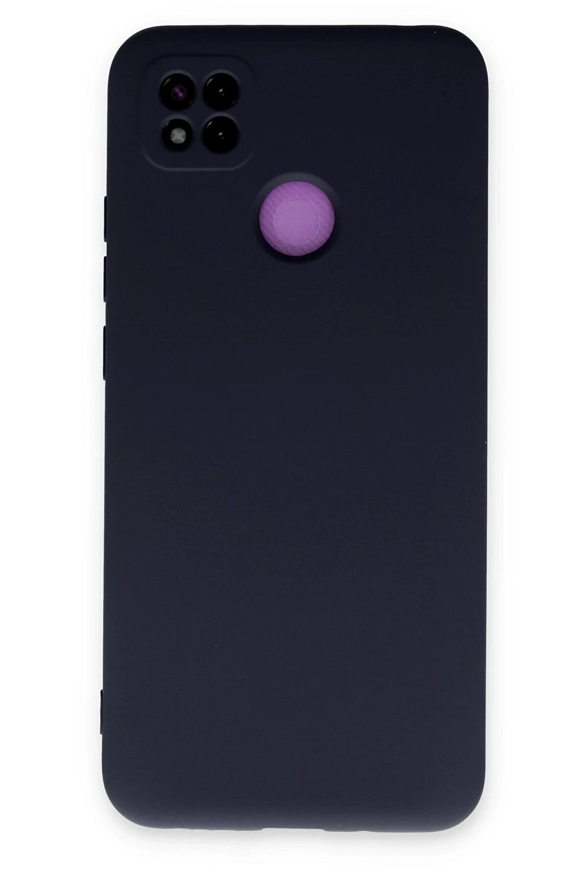 CepteToptan Xiaomi Redmi 9C Kılıf Nano i&ccedil;i Kadife Silikon - Lacivert - DROPX5454-2348