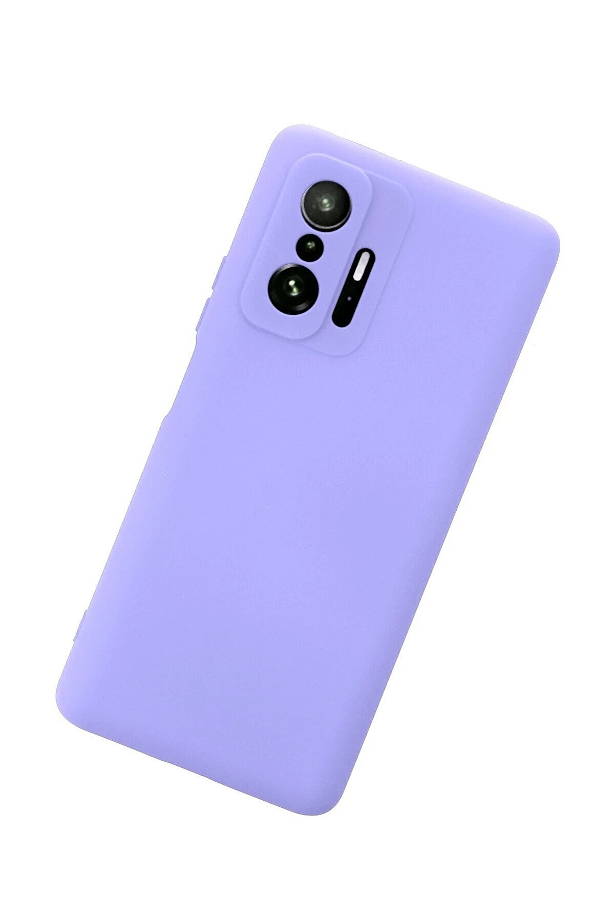 Xi̇aomi̇ Mi̇ 11T Pro Kılıf Nano İçi̇ Kadi̇fe Si̇li̇kon - Li̇la - Dropx3205-8752