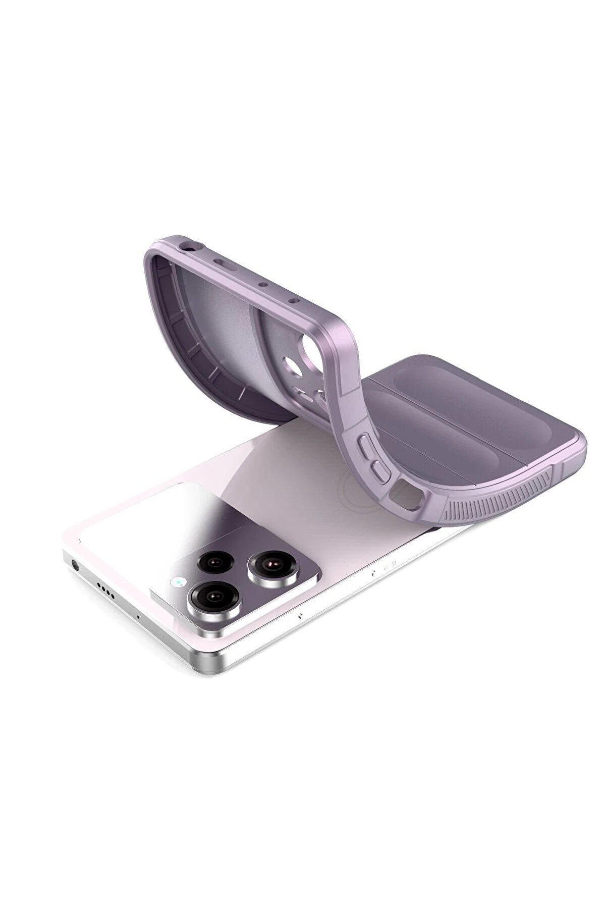 Xi̇aomi̇ Poco X5 5G Kılıf Opti̇mum Si̇li̇kon - Mor - Dropx5694-4199