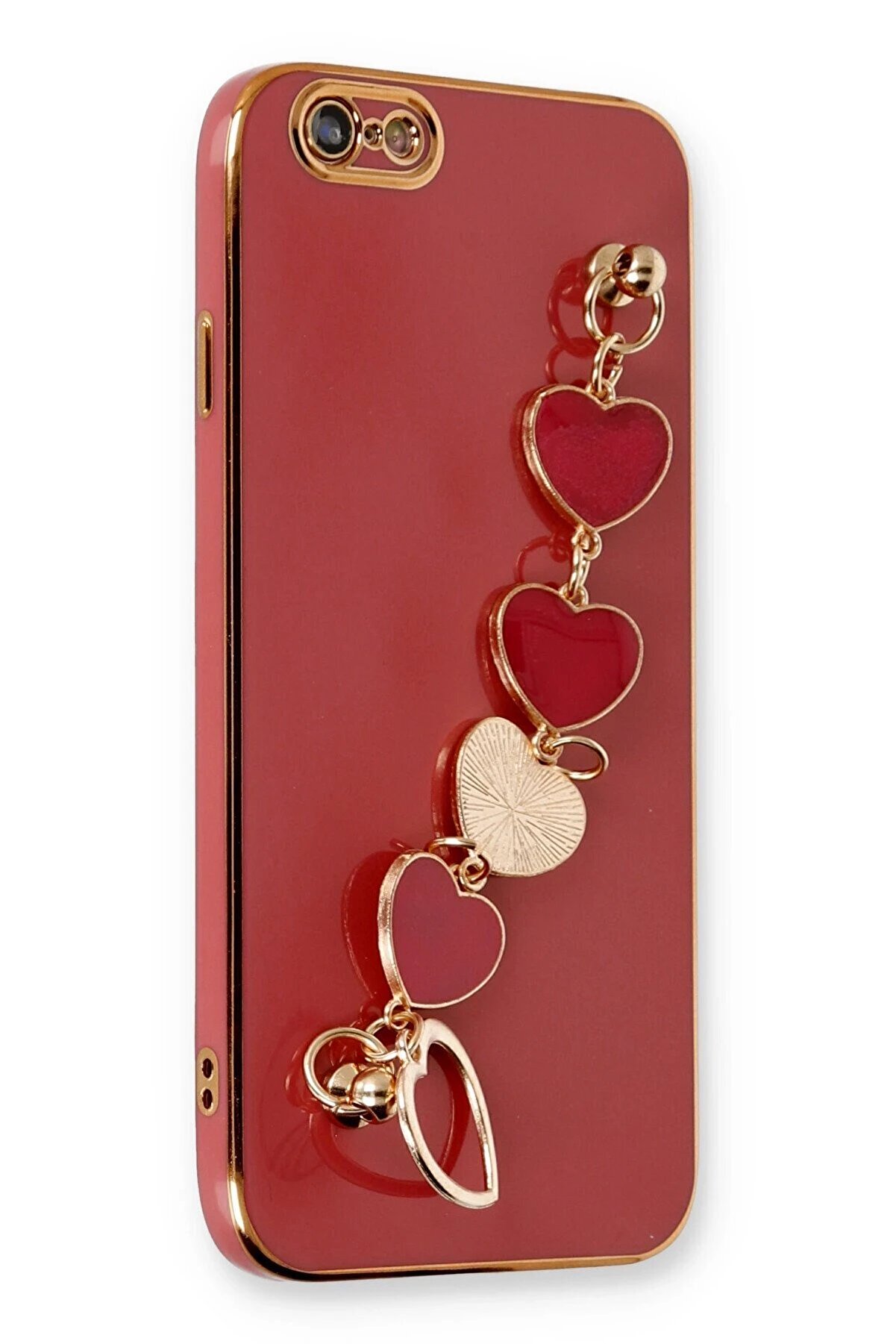 CepteToptan iPhone 6 Kılıf Esila Silikon - Kırmızı - DROPX1946-1784