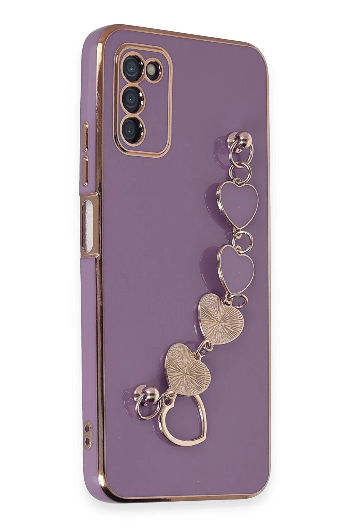 Samsung Galaxy A03S Kılıf Esi̇la Si̇li̇kon - Mor - Dropx9292-7687