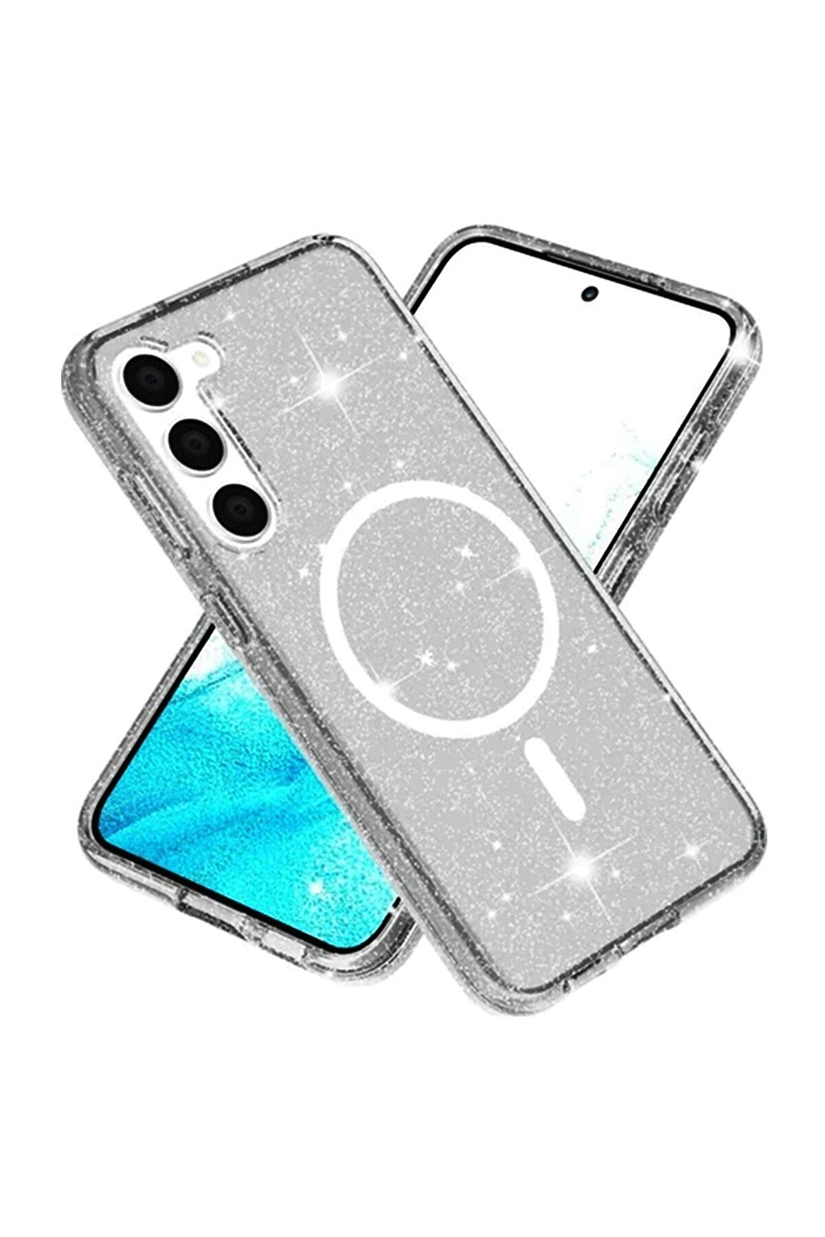 CepteToptan Samsung Galaxy S23 FE Kılıf Glow Magsafe Kapak - Siyah - DROPX5227-9739