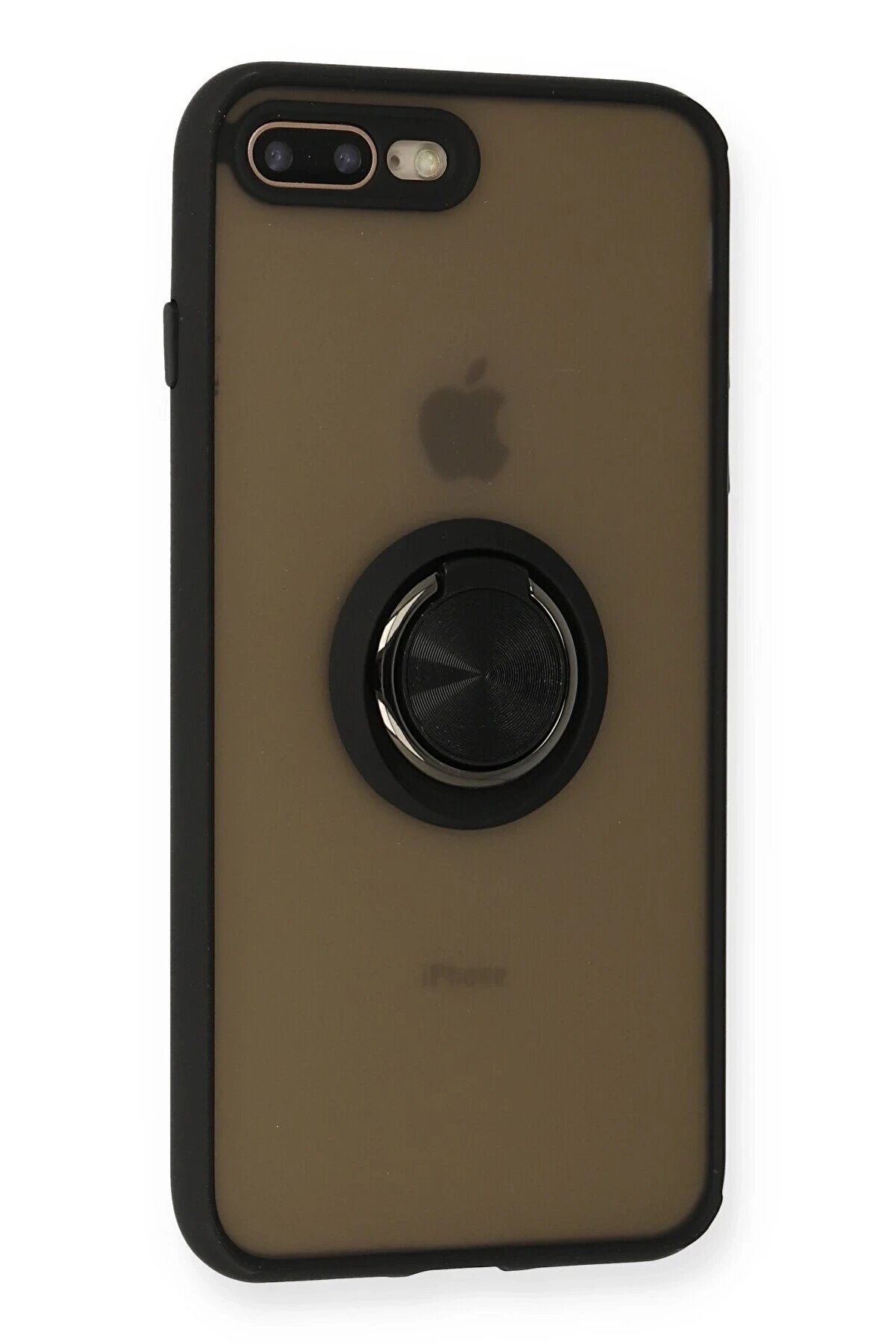 İphone 7 Plus Kılıf Montreal Y&uuml;z&uuml;kl&uuml; Si̇li̇kon Kapak - Si̇yah - Dropx6443-8745