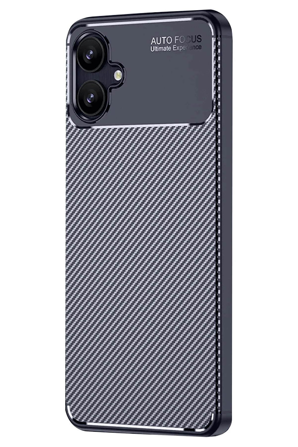 Samsung Galaxy A06 Kılıf Auto Focus Karbon Kapak - Laci̇vert - Dropx3397-2432