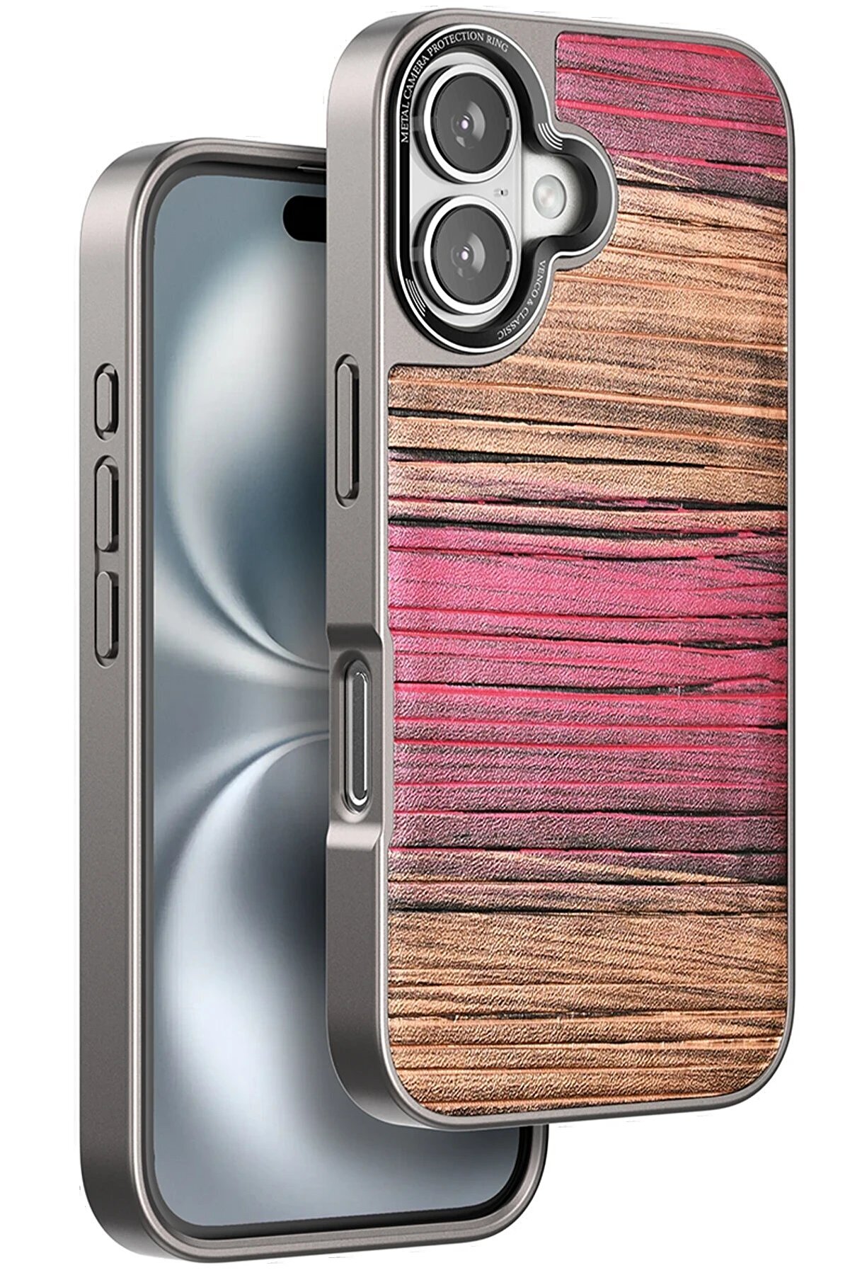 CepteToptan iPhone 16 Wave Kapak - Pembe - DROPX1926-2589