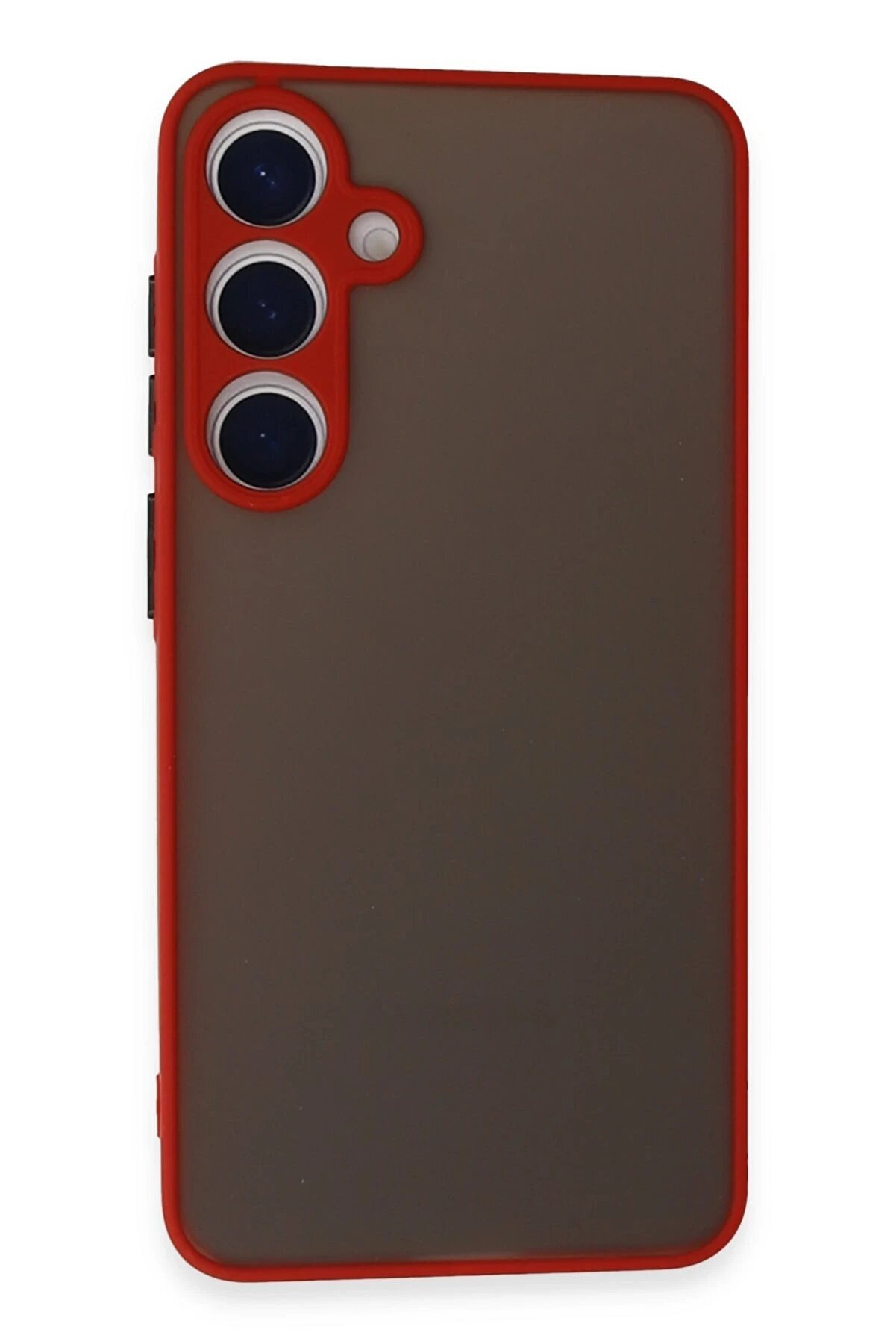 CepteToptan Samsung Galaxy S24 Kılıf Montreal Silikon Kapak - Kırmızı - DROPX1430-2843