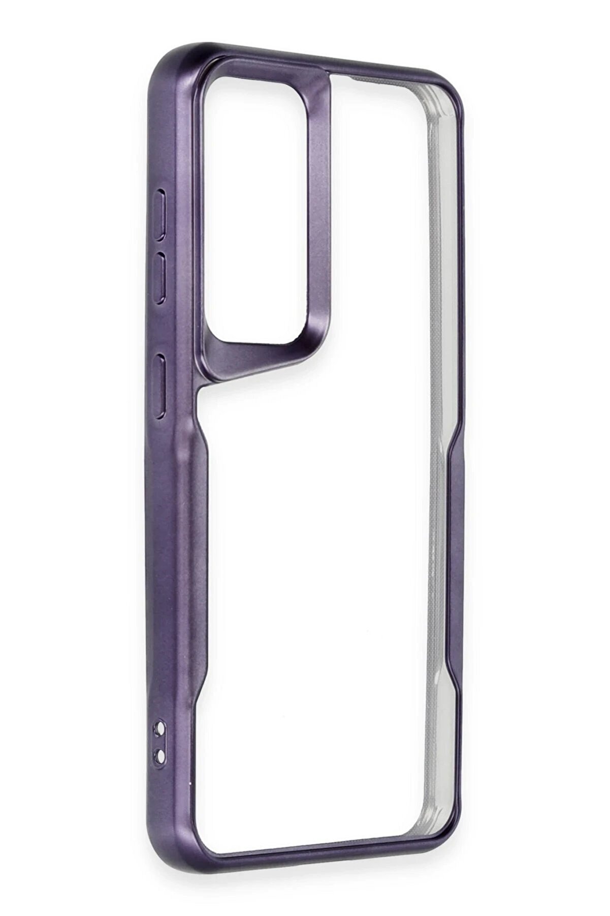 Samsung Galaxy S24 Kılıf Boyi̇ Si̇li̇kon Kapak - Deri̇n Mor - Dropx7431-8084