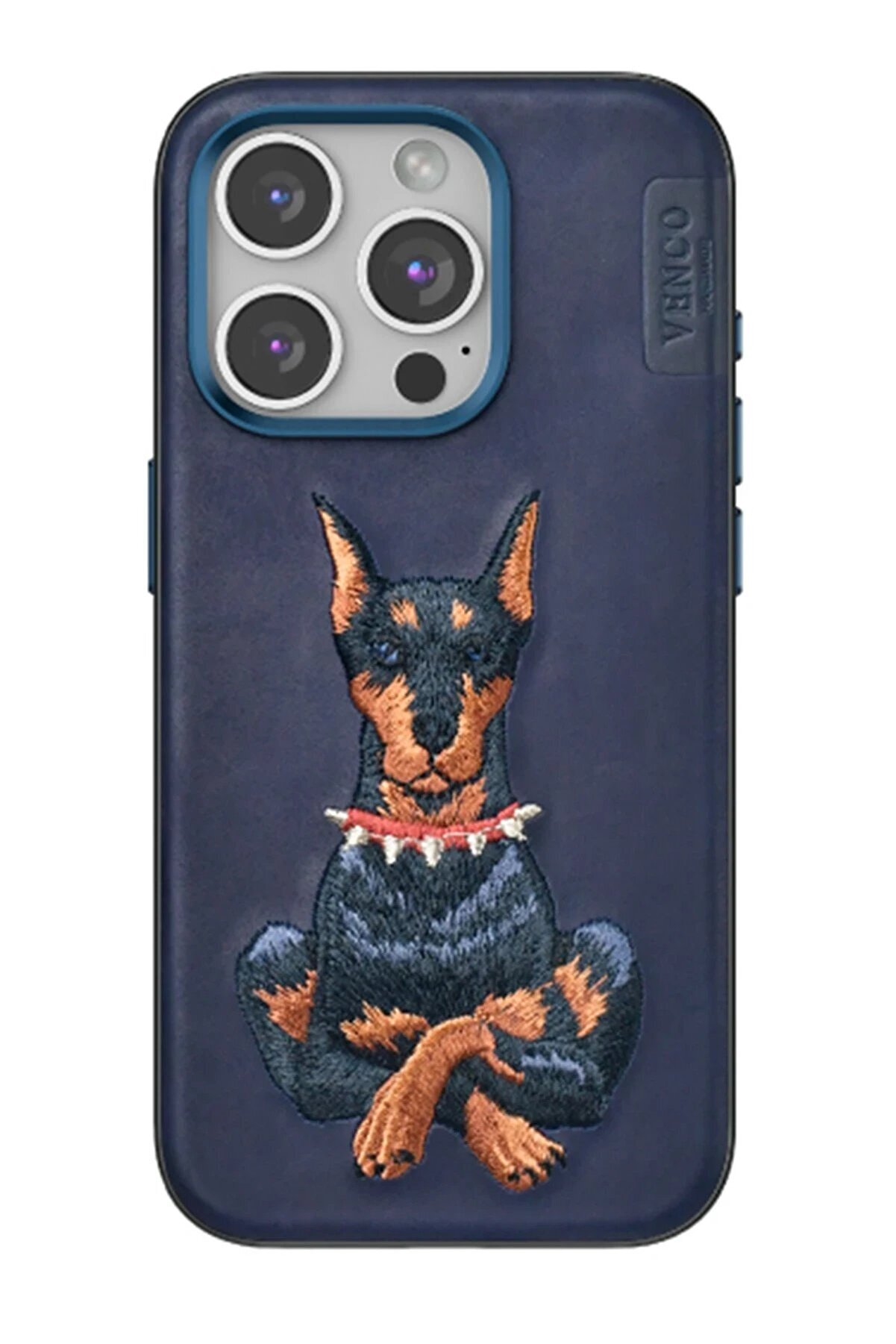 CepteToptan iPhone 15 Pro Max Perma Desenli Kapak - Lacivert - DROPX1414-9590