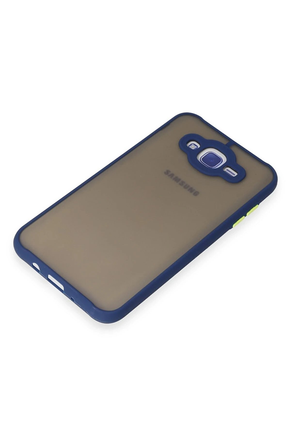 Samsung Galaxy J7 Kılıf Montreal Si̇li̇kon Kapak - Laci̇vert - Dropx9990-4244