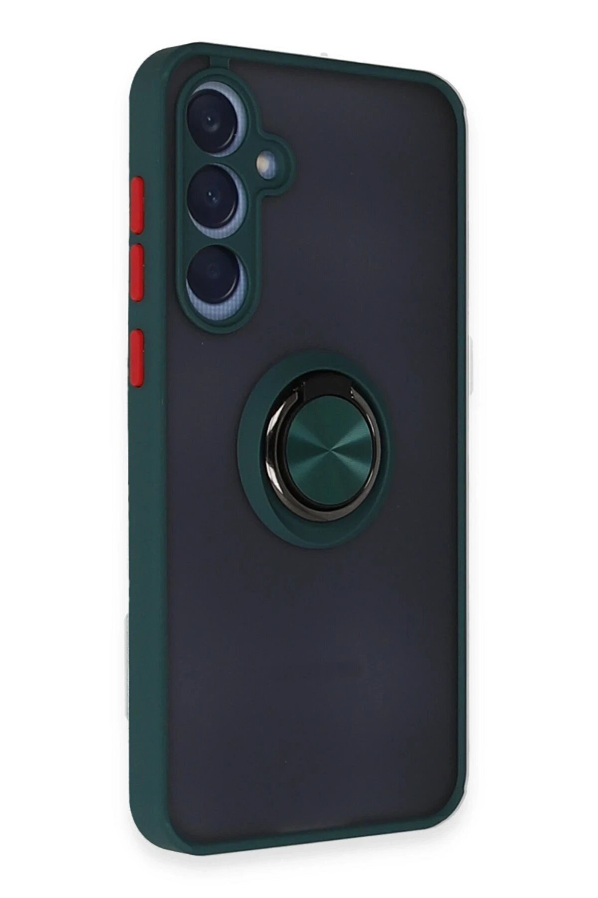 Samsung Galaxy A25 5G Kılıf Montreal Yüzüklü Si̇li̇kon Kapak - Yeşi̇l - Dropx8961-7039