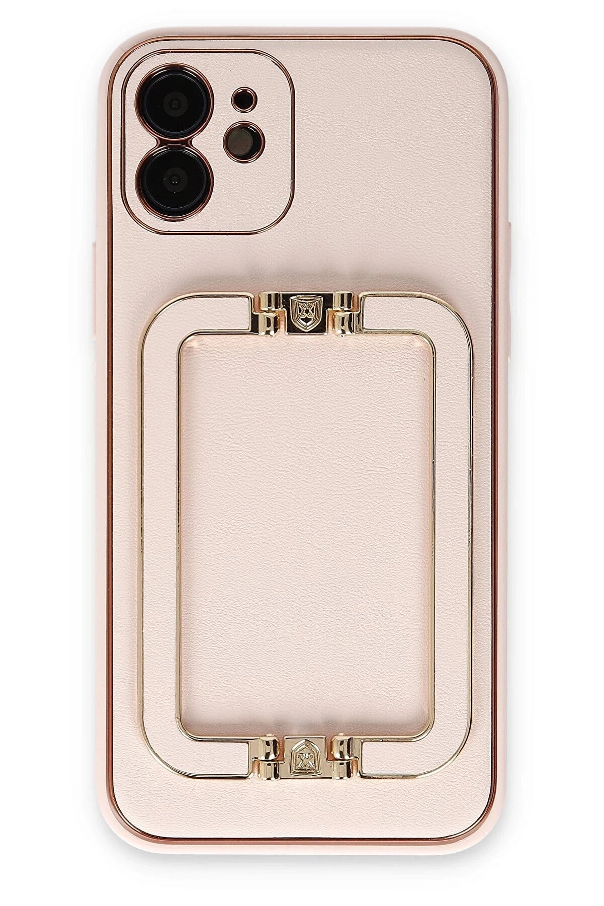 CepteToptan iPhone 12 Kılıf Coco Elit Kapak - Pudra - DROPX2209-1601