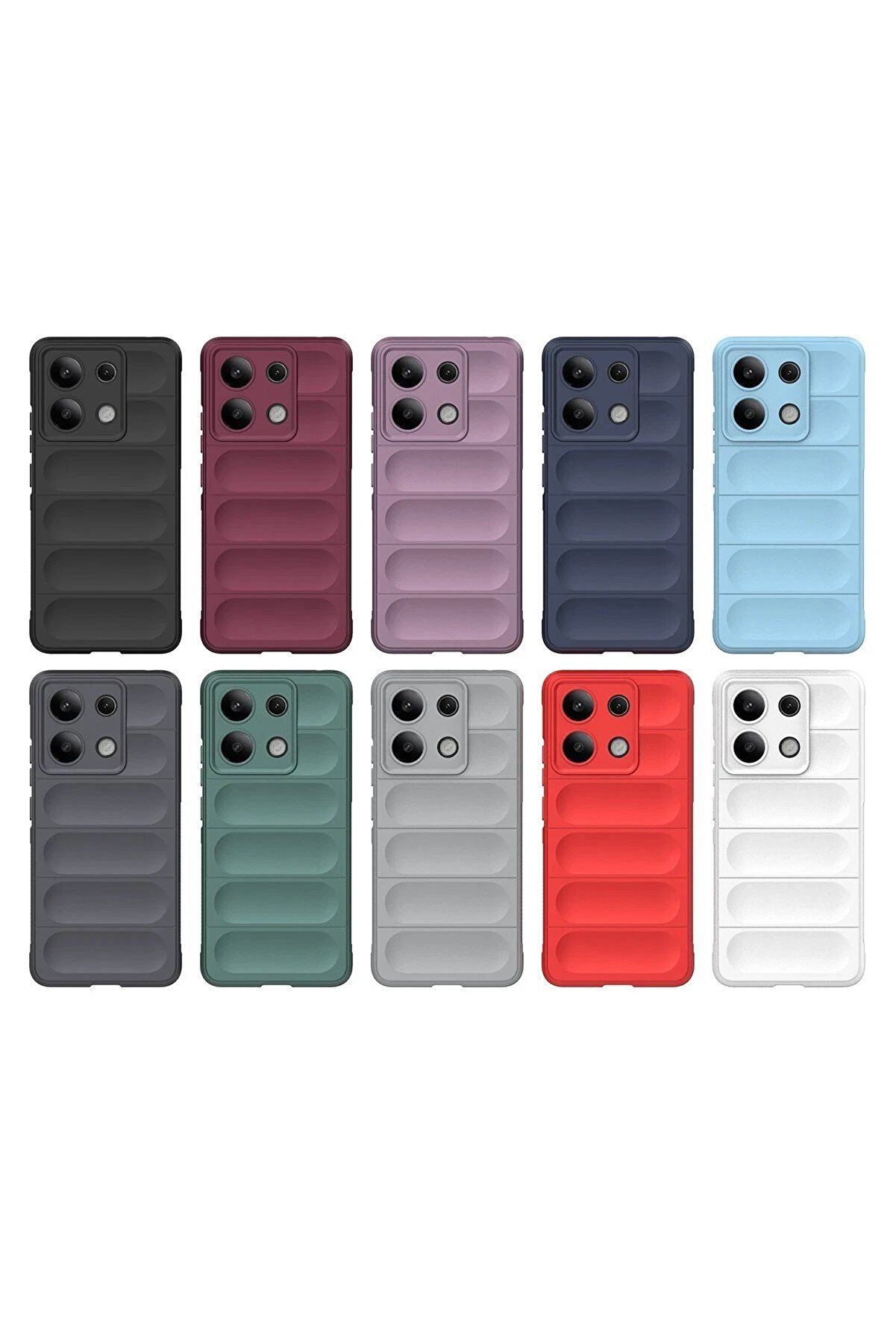 Xi̇aomi̇ Redmi̇ Note 13 Pro 4G Kılıf Opti̇mum Si̇li̇kon - Si̇yah - Dropx3125-1952