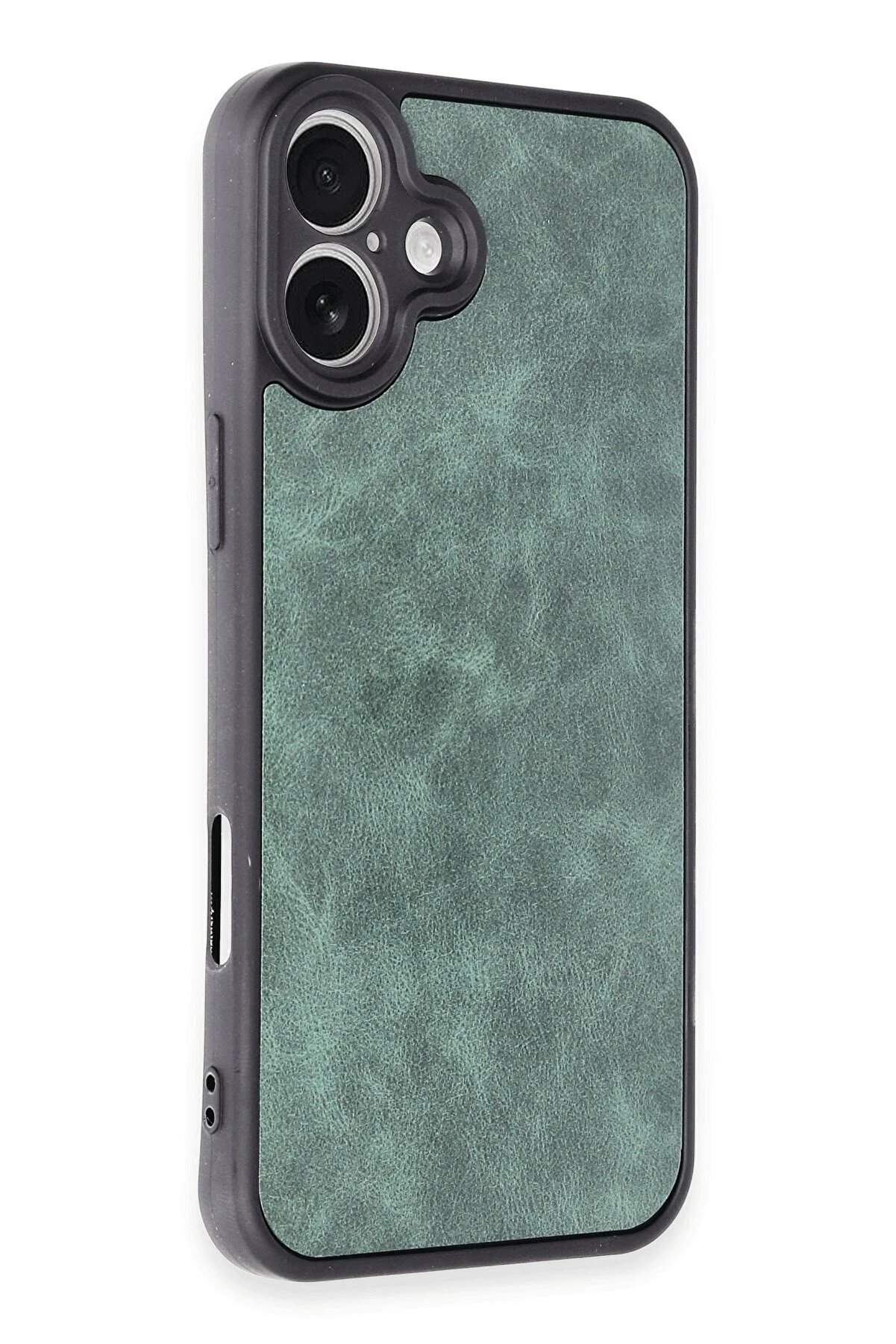İphone 16 Plus Kılıf Aras Deri̇ Kapak - Koyu Yeşi̇l - Dropx4450-9774