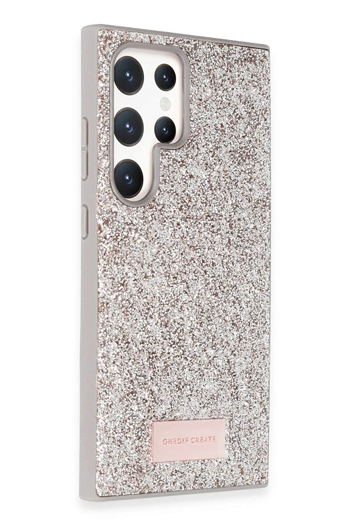 Samsung Galaxy S24 Ultra Bri̇ght Si̇mli̇ Kapak - Gold - Dropx5789-2486