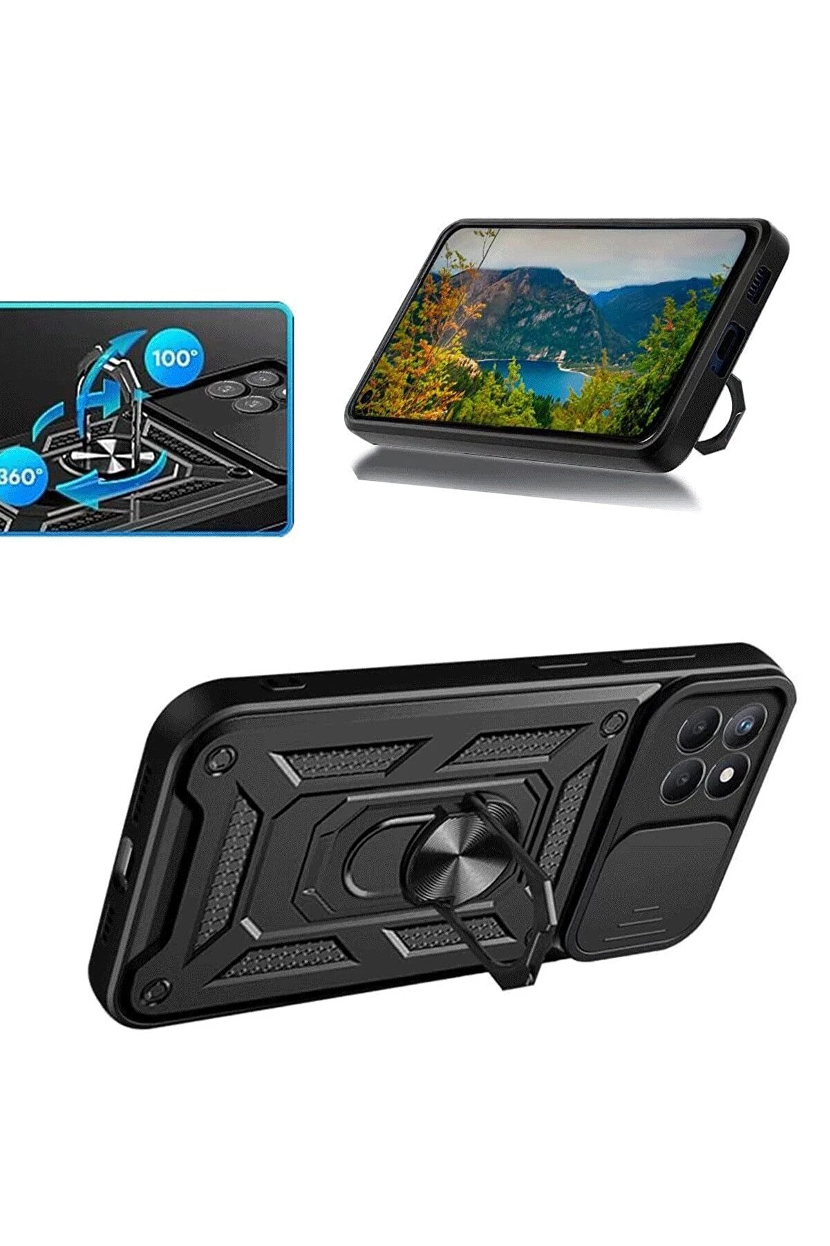 Samsung Galaxy M15 Kılıf Pars Lens Y&uuml;z&uuml;kl&uuml; Si̇li̇kon - Laci̇vert - Dropx8884-6593