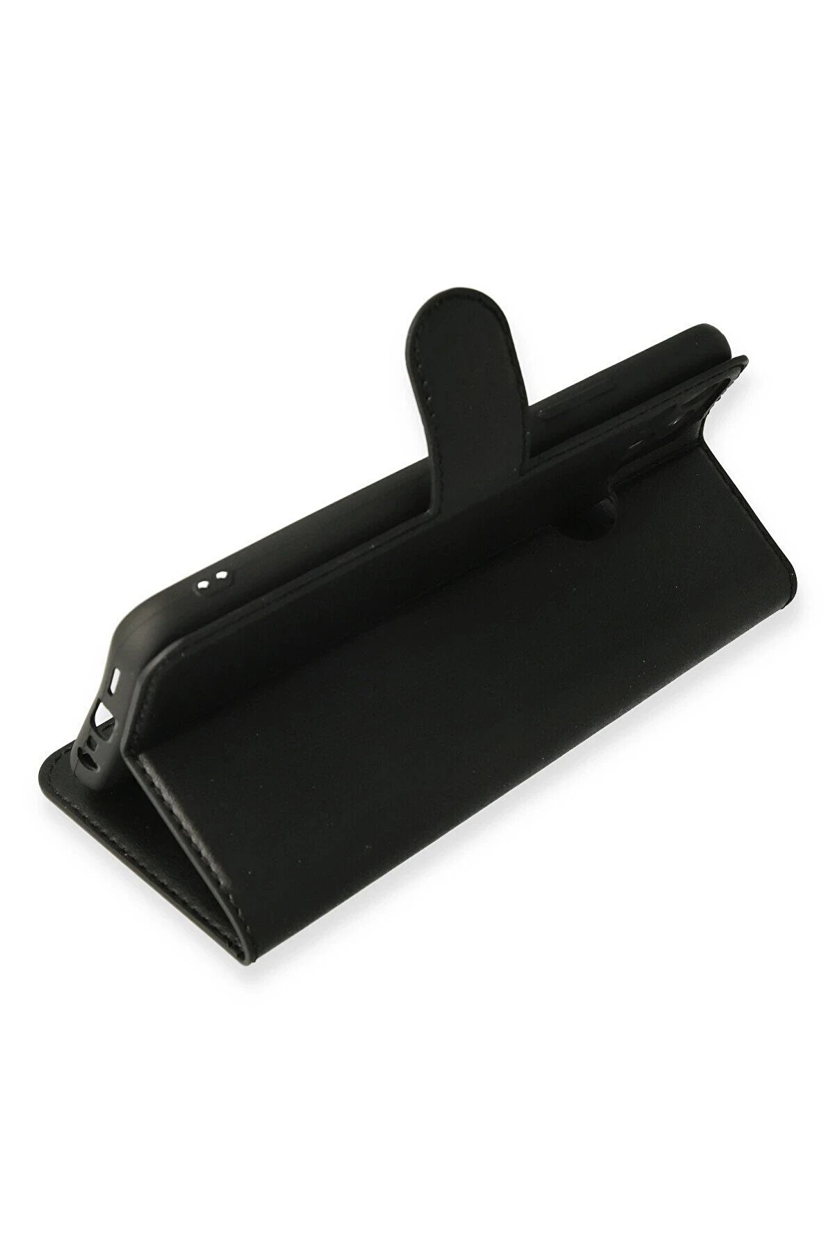 Realme C25 Kılıf Trend S Plus Kapaklı Kılıf - Si̇yah - Dropx2545-9873