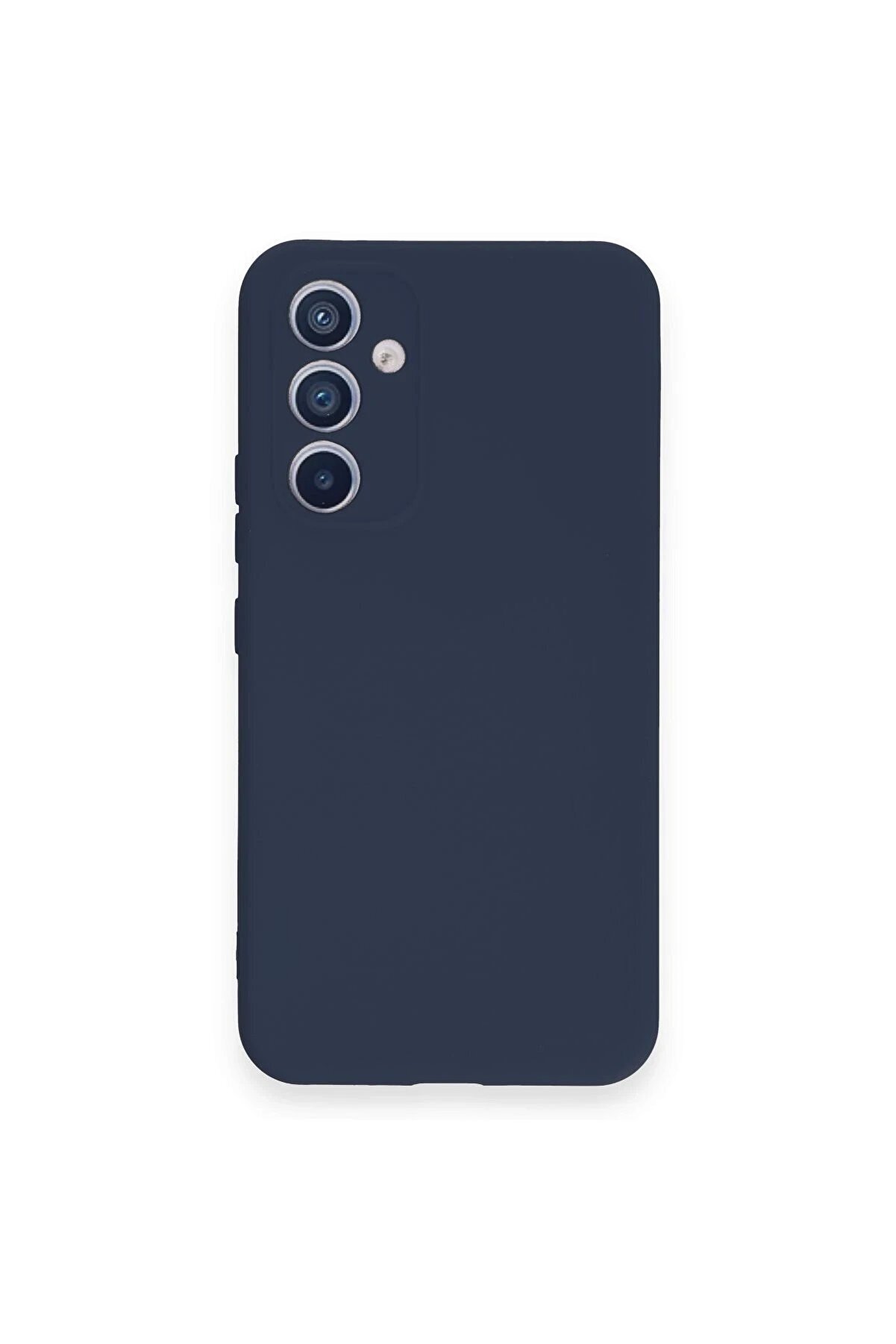 CepteToptan Samsung Galaxy A34 5G Kılıf Nano içi Kadife Silikon - Lacivert - DROPX8581-3737