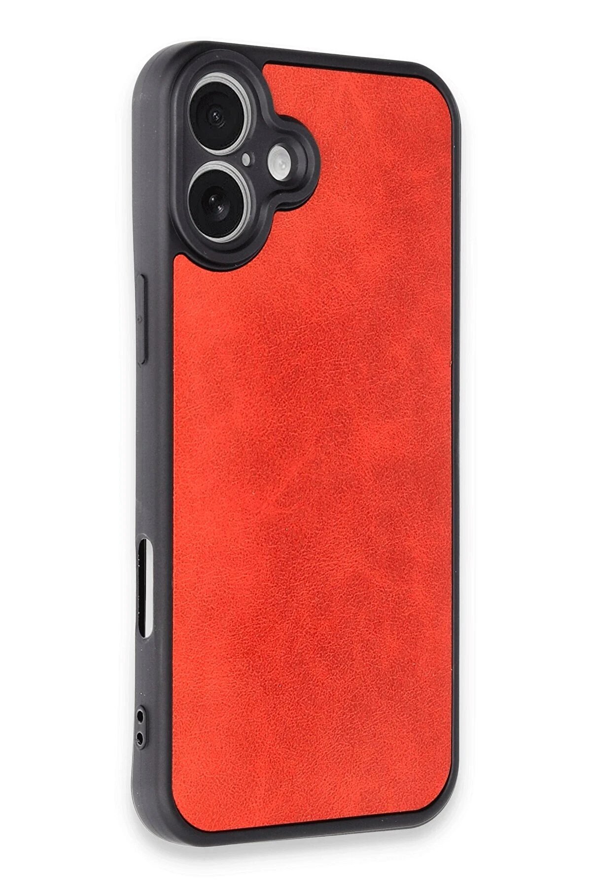 İphone 16 Plus Kılıf Aras Deri̇ Kapak - Kırmızı - Dropx8689-4703